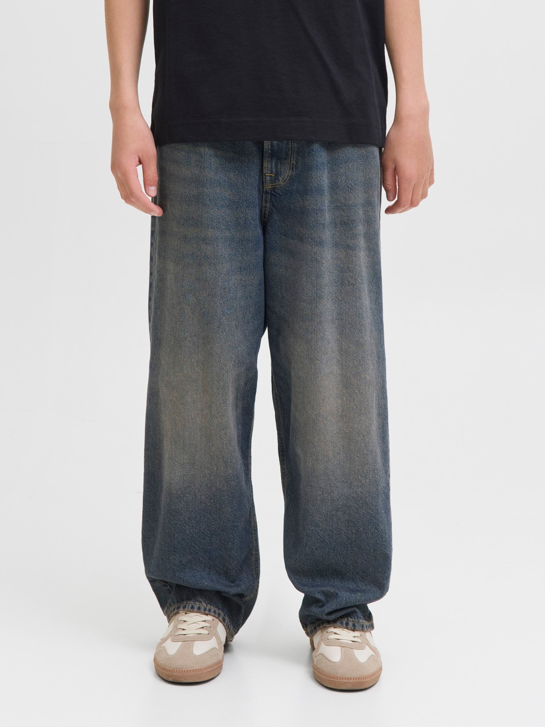 JJIRON JJORIGINAL SQ 311 JNR Junior - Jean à coupe droite - denim bleu