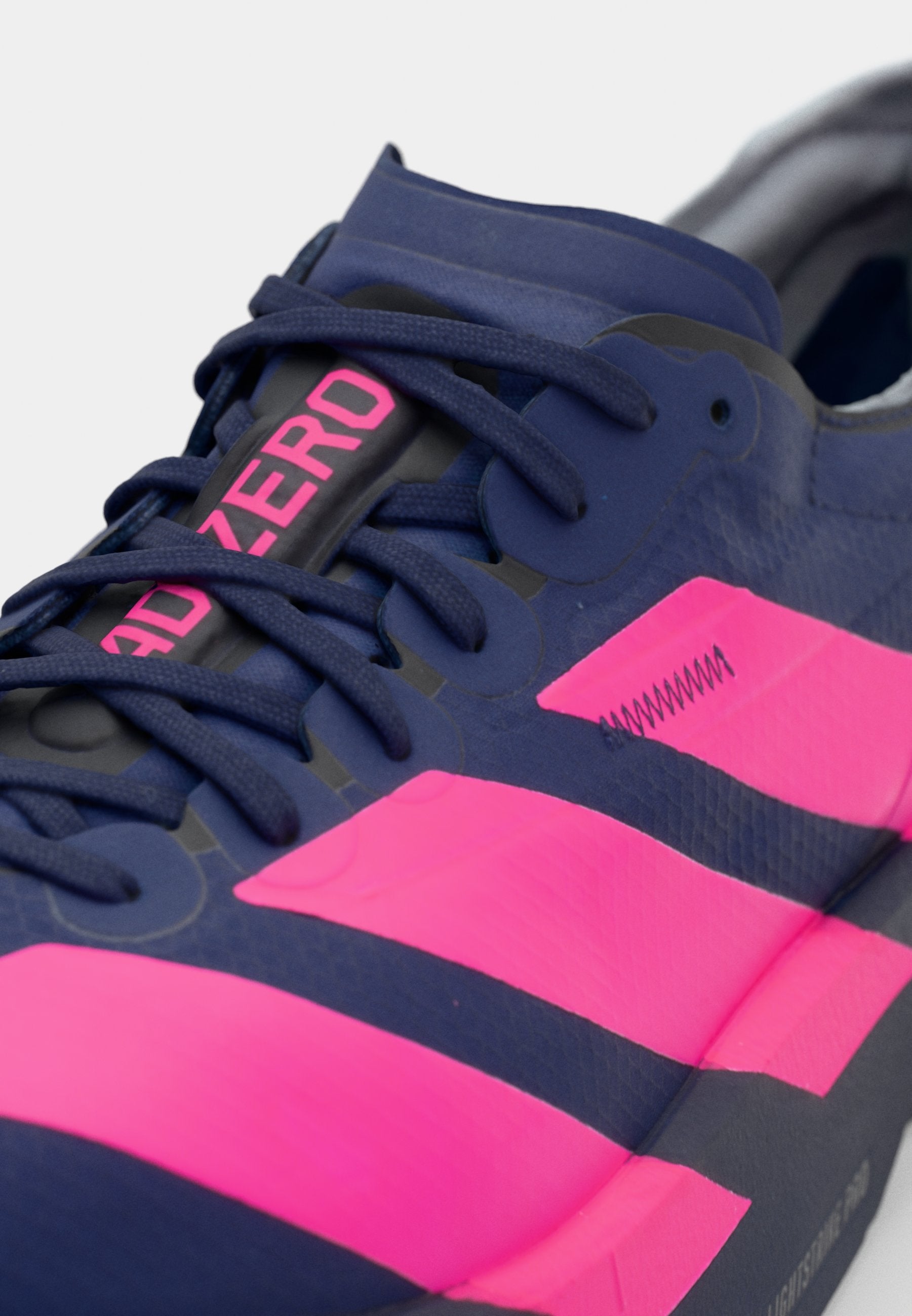 ADIZERO ADIOS PRO 4 - Road running shoes - dark blue/shock pink/dash grey