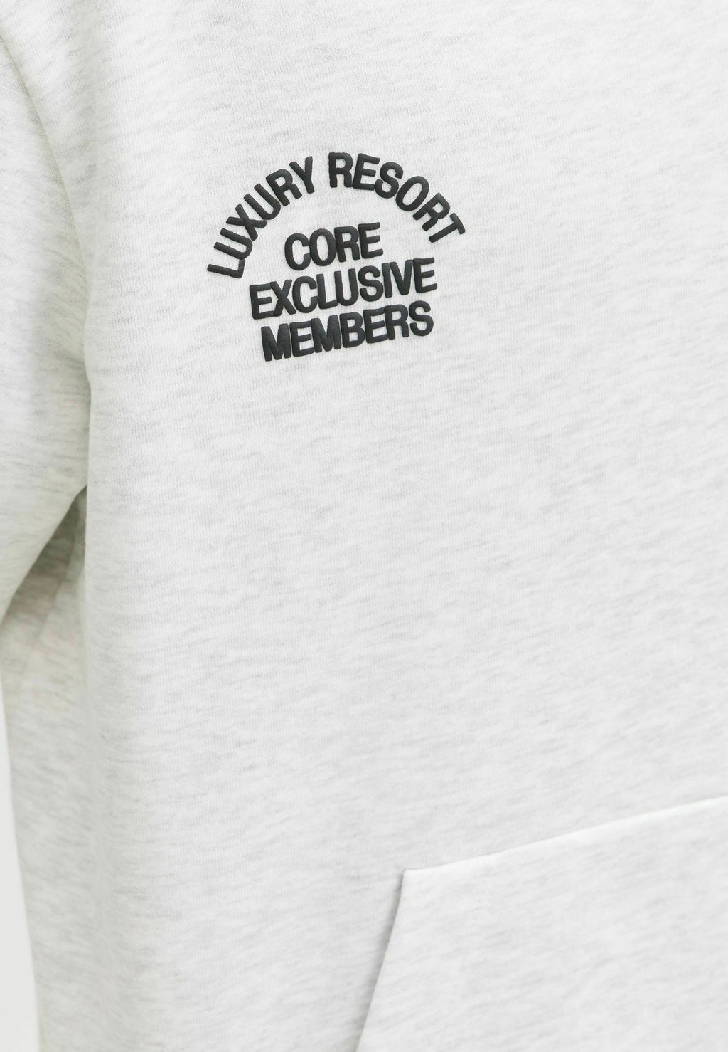 Hoodie - white melange