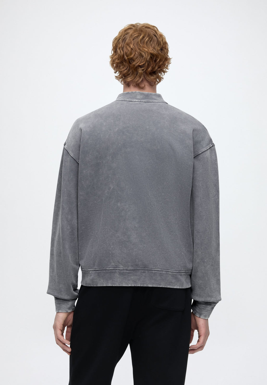 RELAXED WASHED BOMBER - Summer jacket - grisaille
