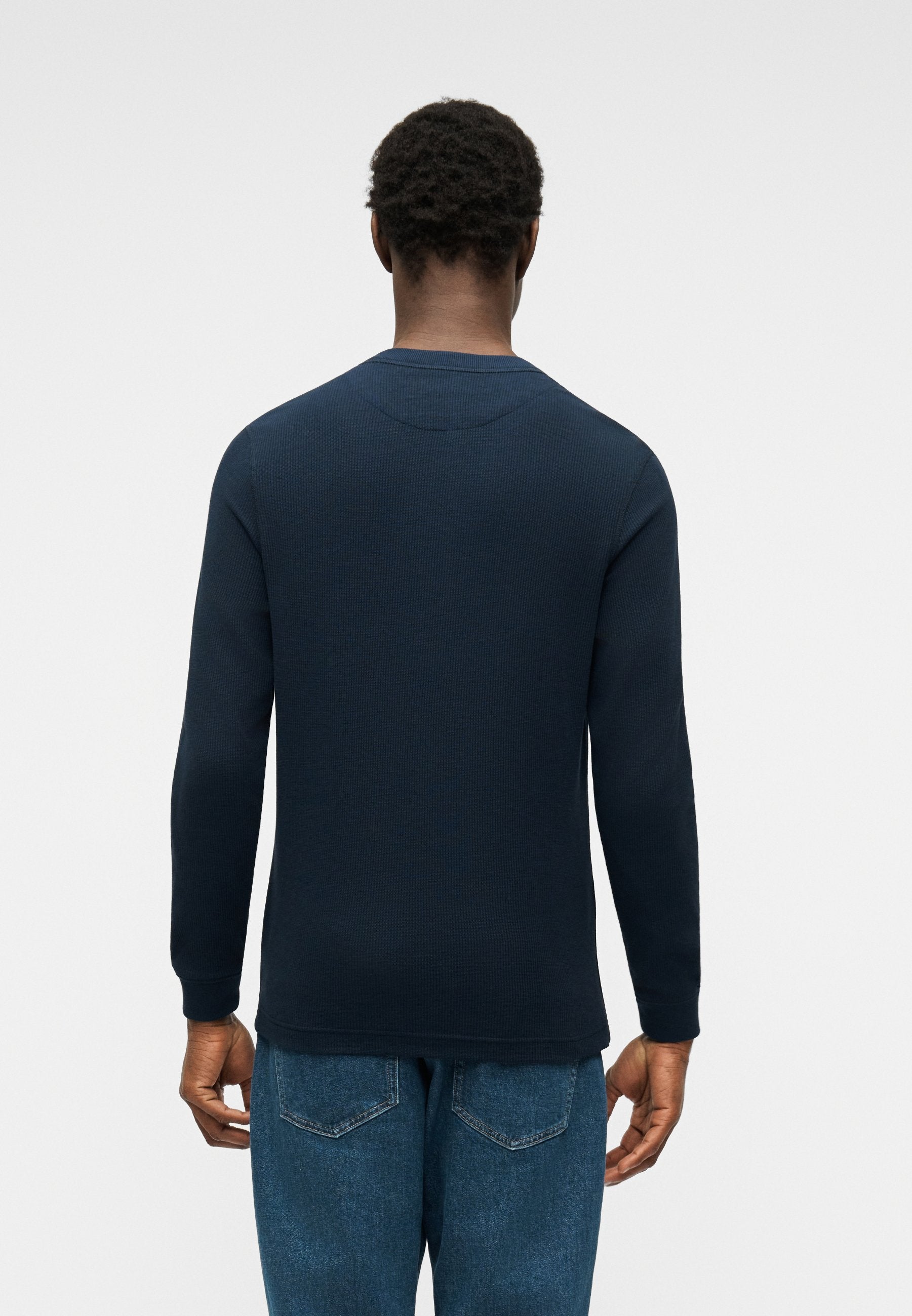 Long sleeved top - navy blue