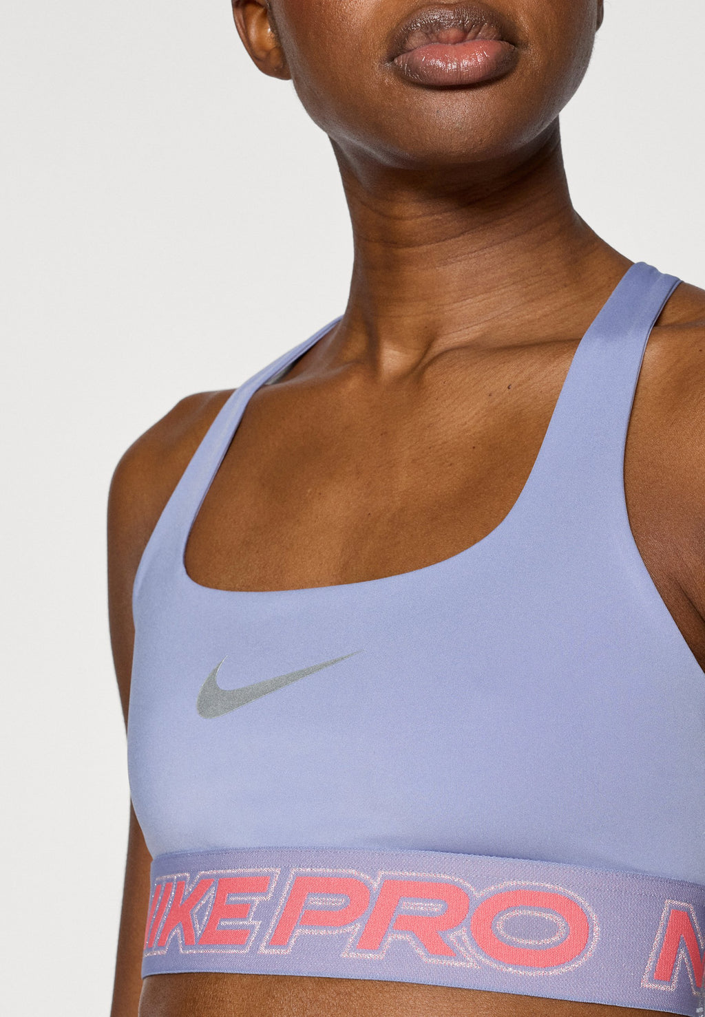 W NP DF BRA TT GRX - Soutien-gorge de sport maintien moyen - iron purple/sea coral/metallic silver-coloured