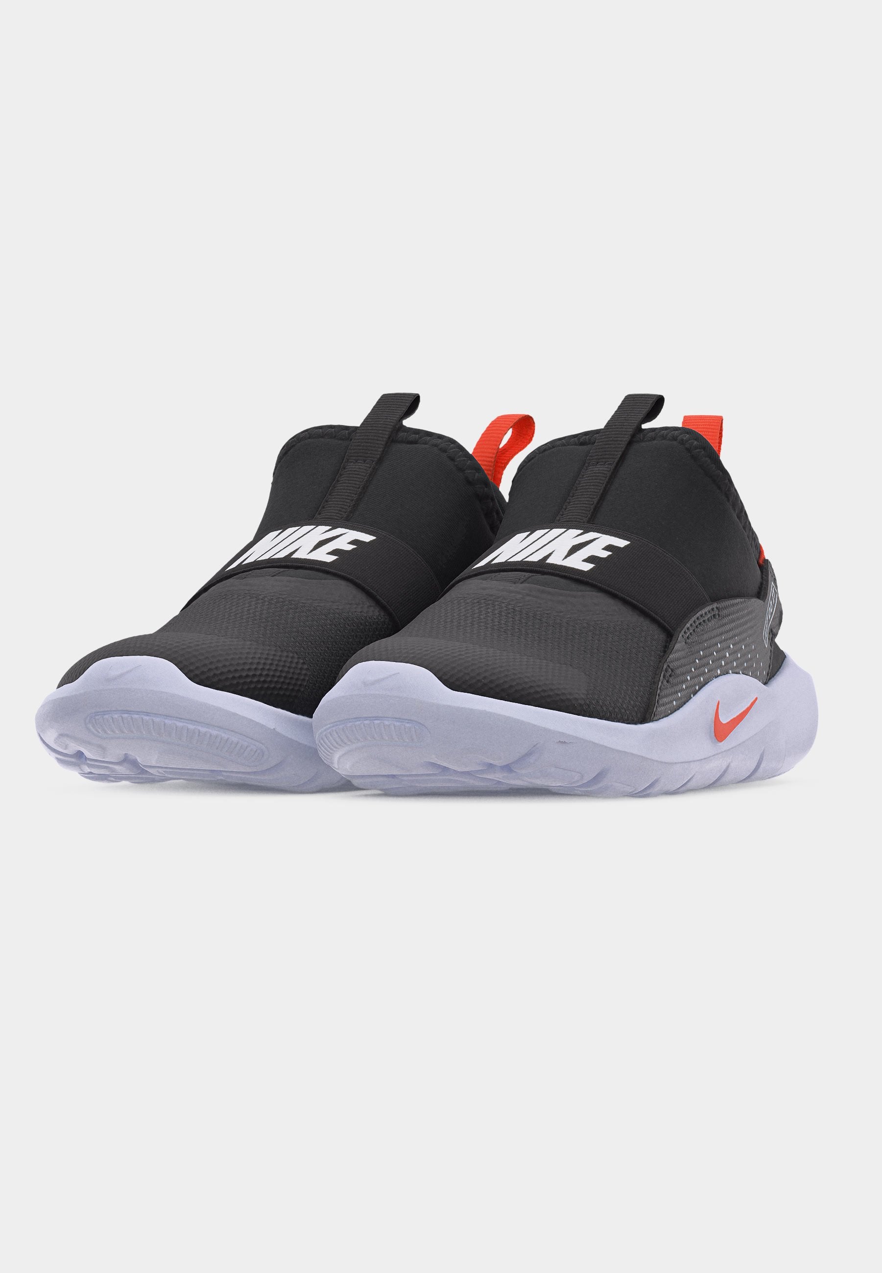FLEX RUNNER UNISEX - Road running shoes - black/turf orange/white