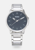 FIRST - Watch - silver-coloured/blue