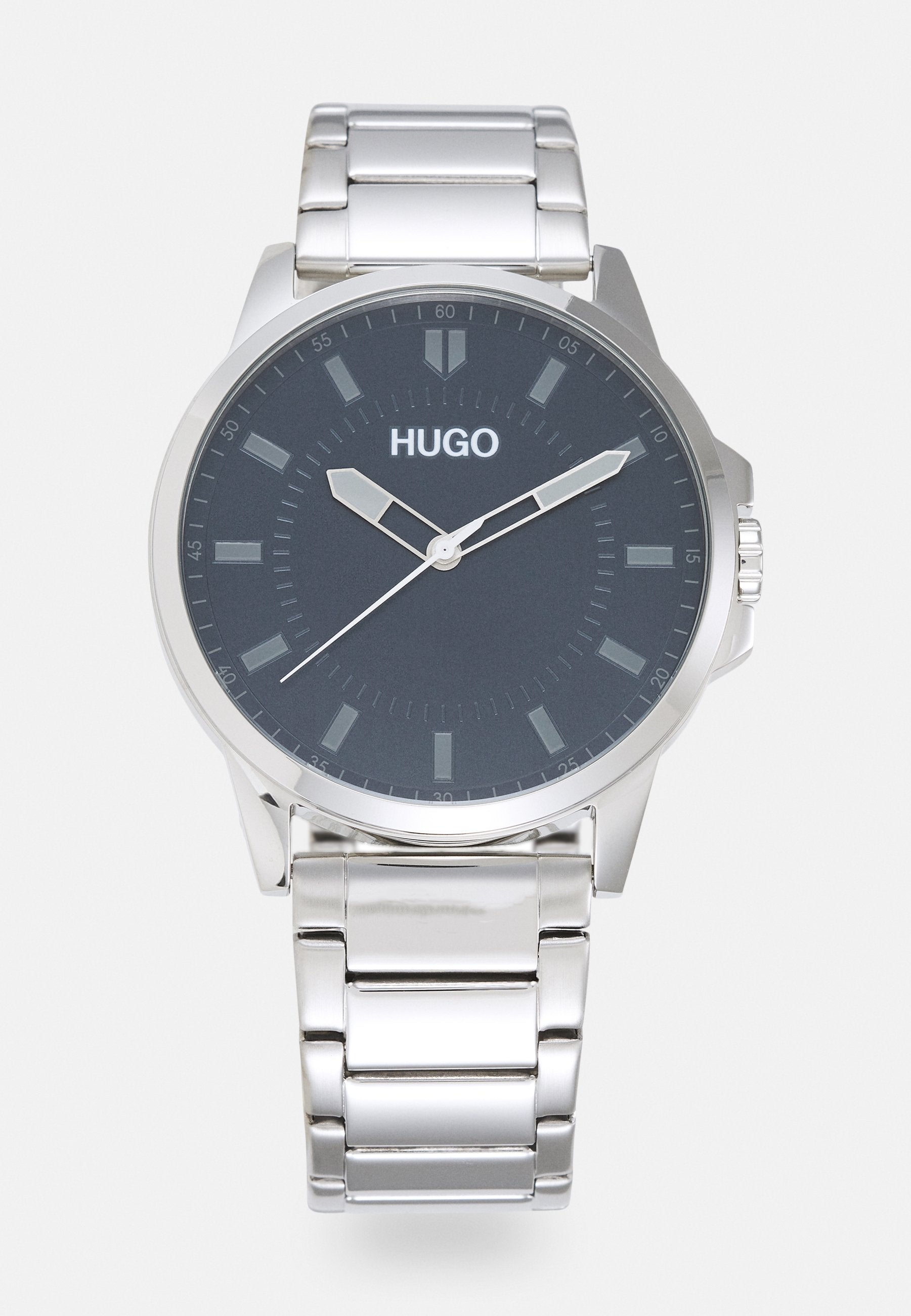 FIRST - Watch - silver-coloured/blue
