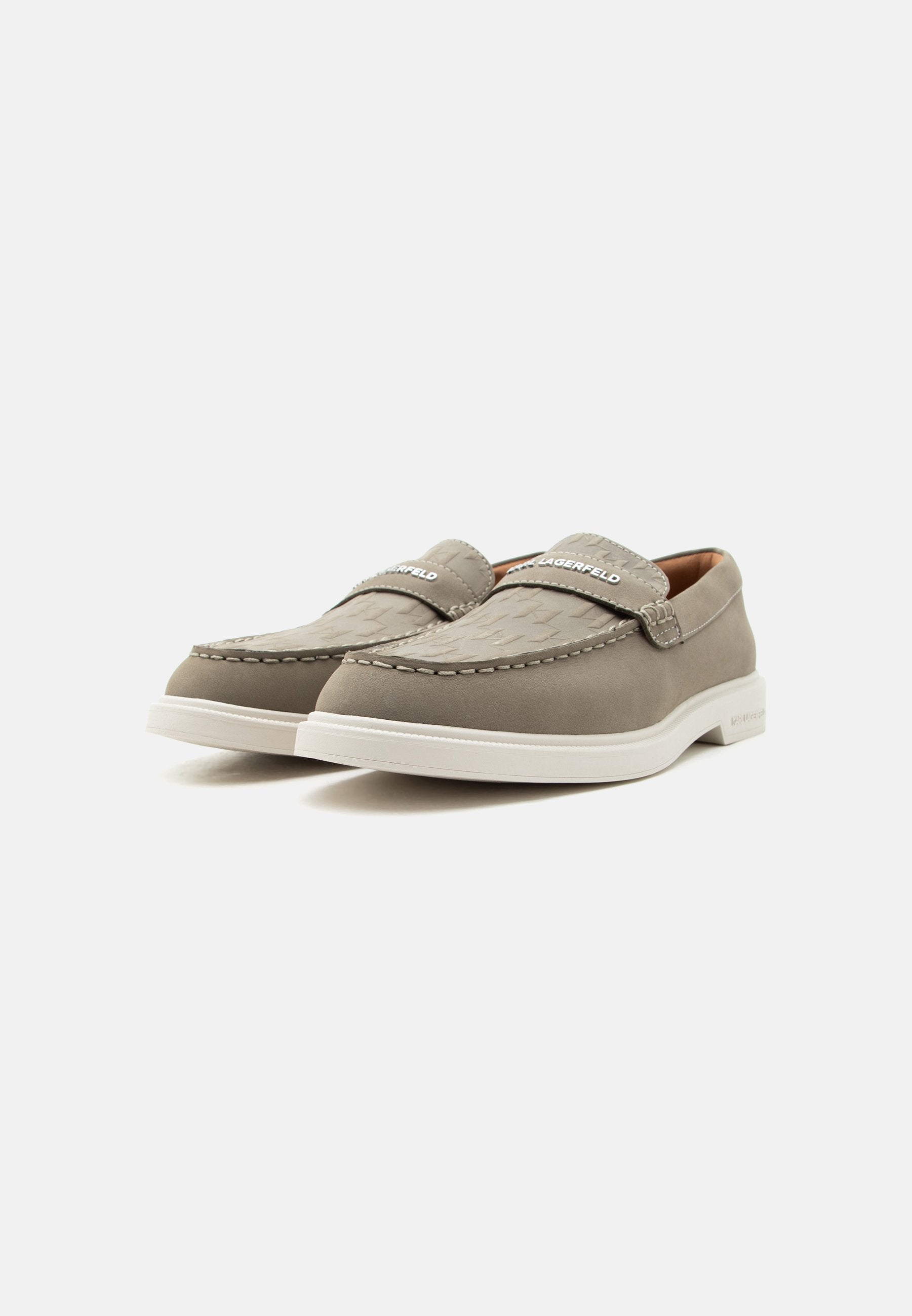 KORI MONOGRAM VAMP - Slip-ons - light khaki