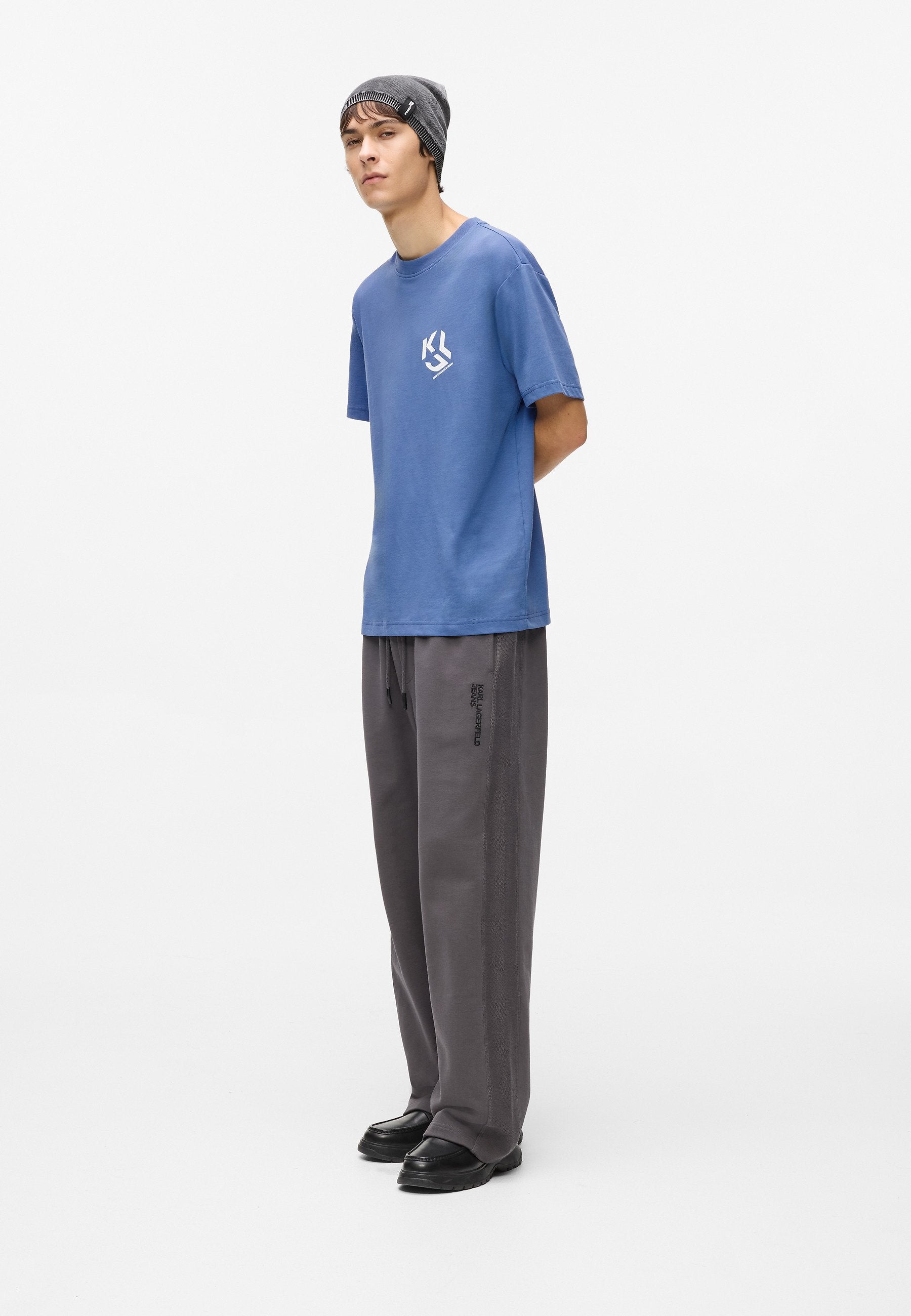 MONOGRAM - Print T-shirt - washed federal blue