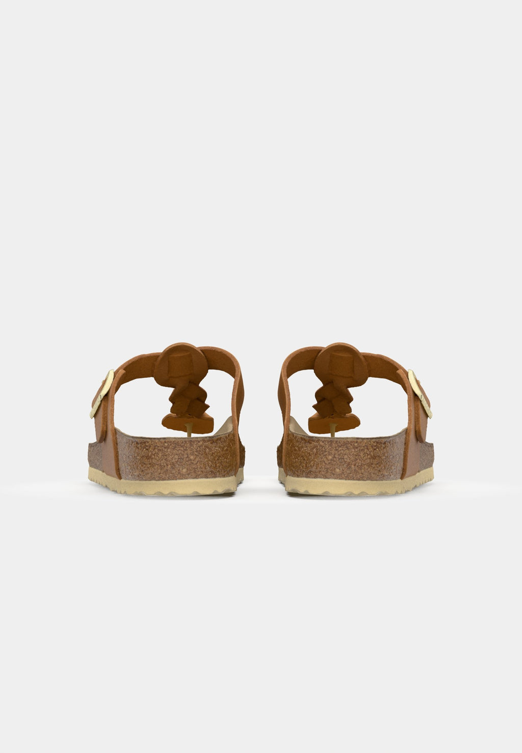 GIZEH BRAIDED LEOI COGNACN - REGULAR - Mules - cognac
