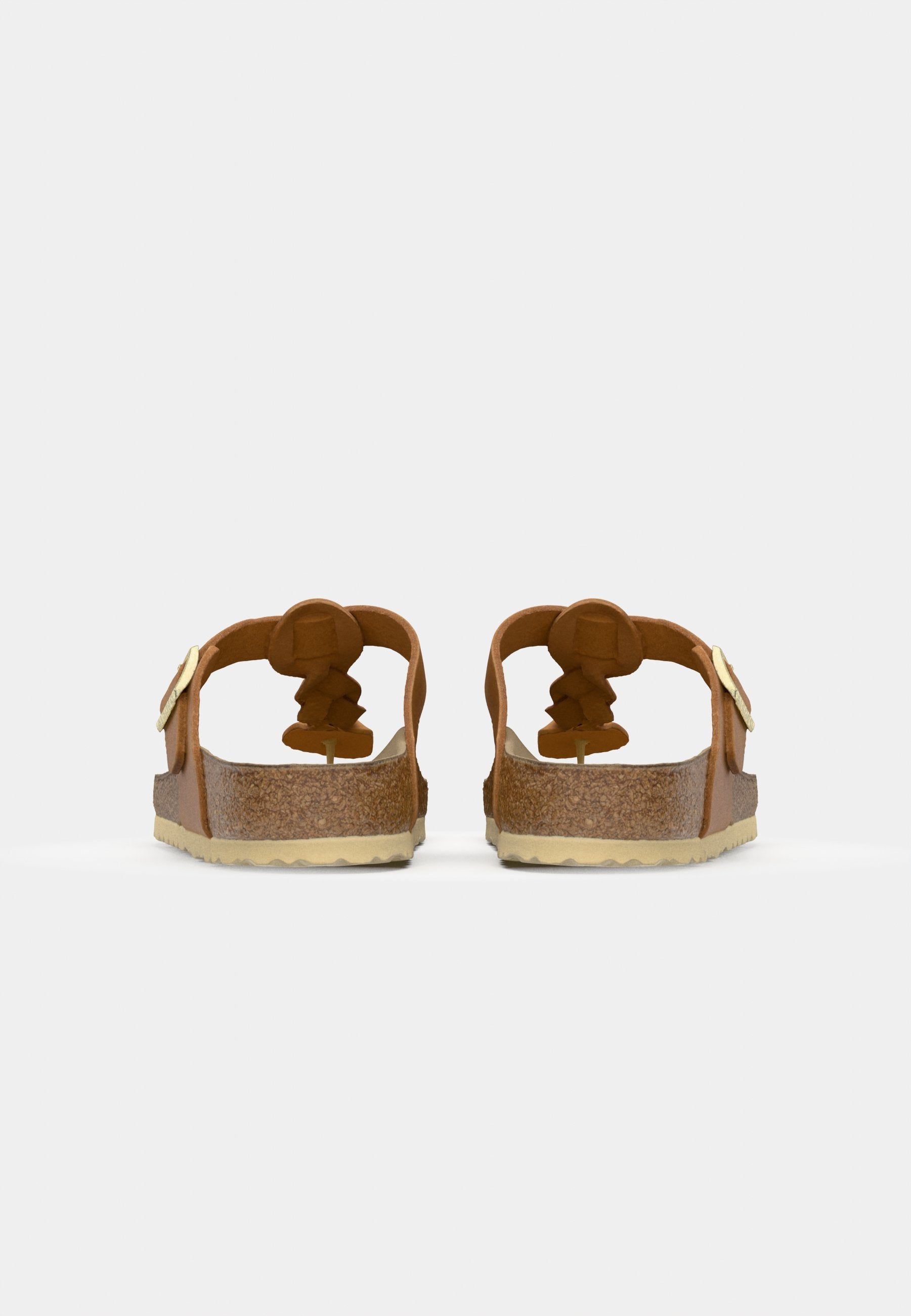 GIZEH BRAIDED LEOI COGNACN - REGULAR - Mules - cognac