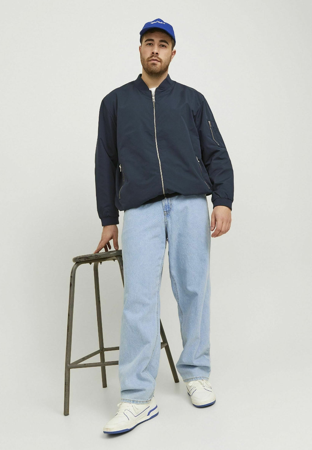 Relaxed Fit Plus Size JJICHRIS JJORIGINAL SQ 738 NOOS PLS - Relaxed fit jeans - blue denim