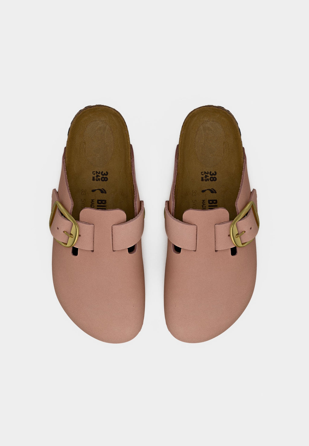 BOSTON BIG BUCKLE LENB SOFT PINKS NARROW - Mules - rose pâle