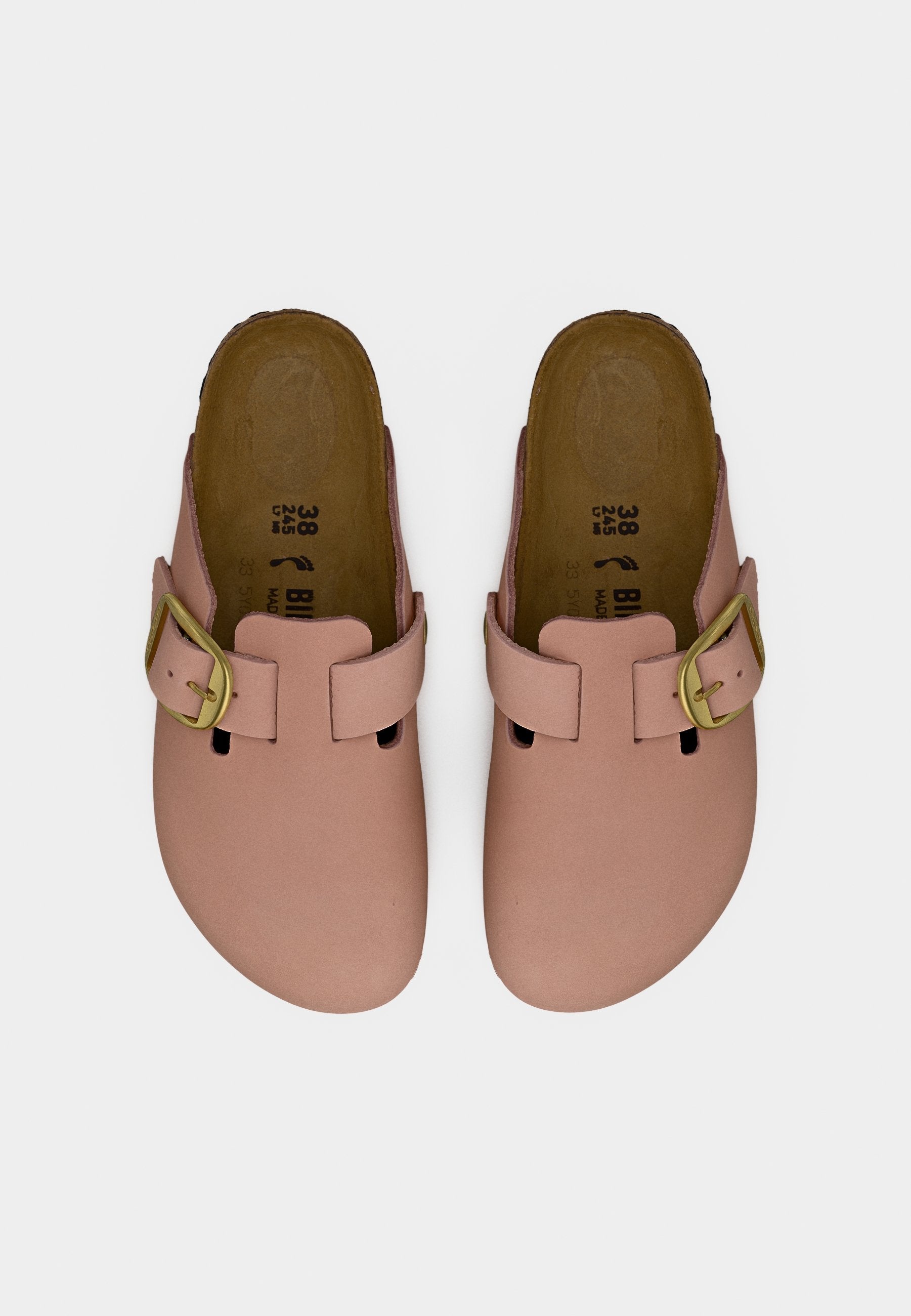 BOSTON BIG BUCKLE LENB SOFT PINKS NARROW - Mules - rose pâle