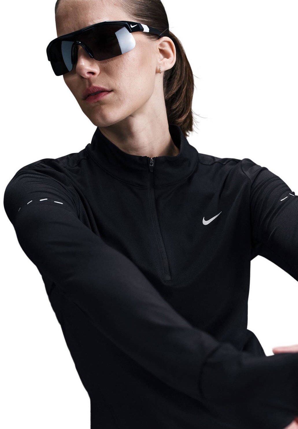 SWIFT - Long sleeved top - black reflective silv