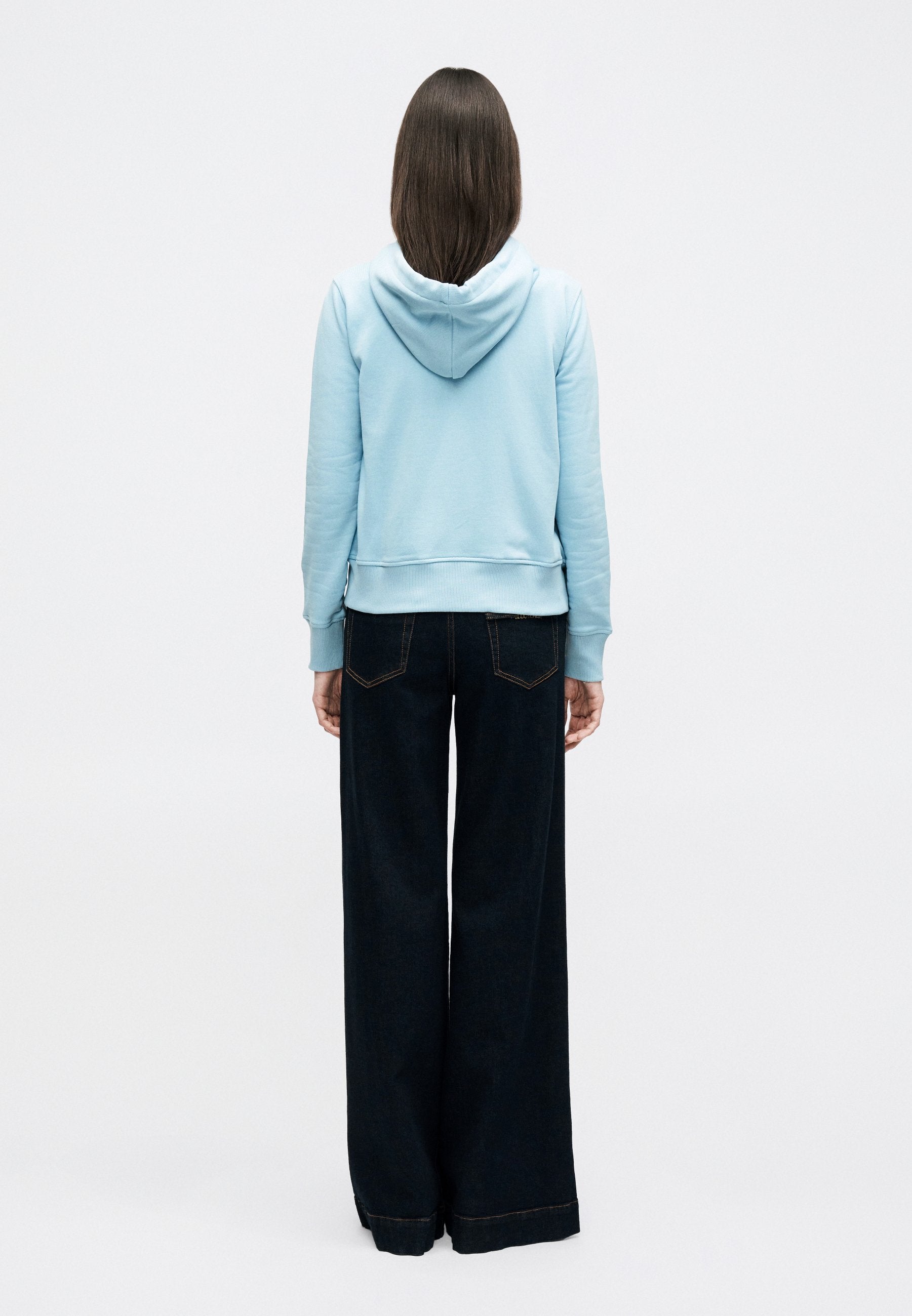 LOGO FOIL - Zip-up sweatshirt - dream blue