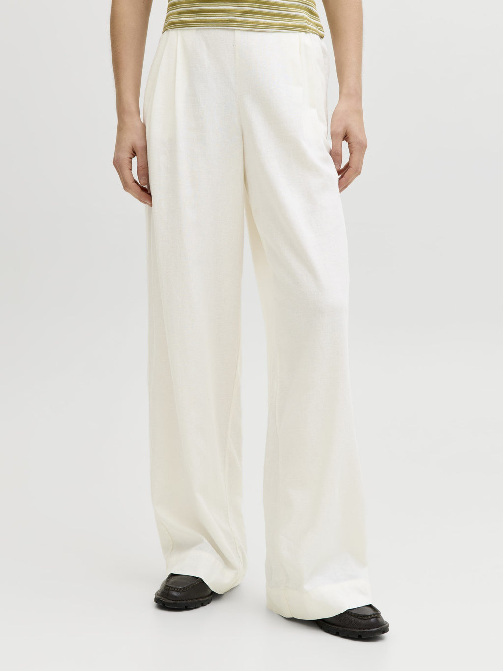 Wide-leg JXALMIRA Wide-leg - Trousers - blanc de blanc