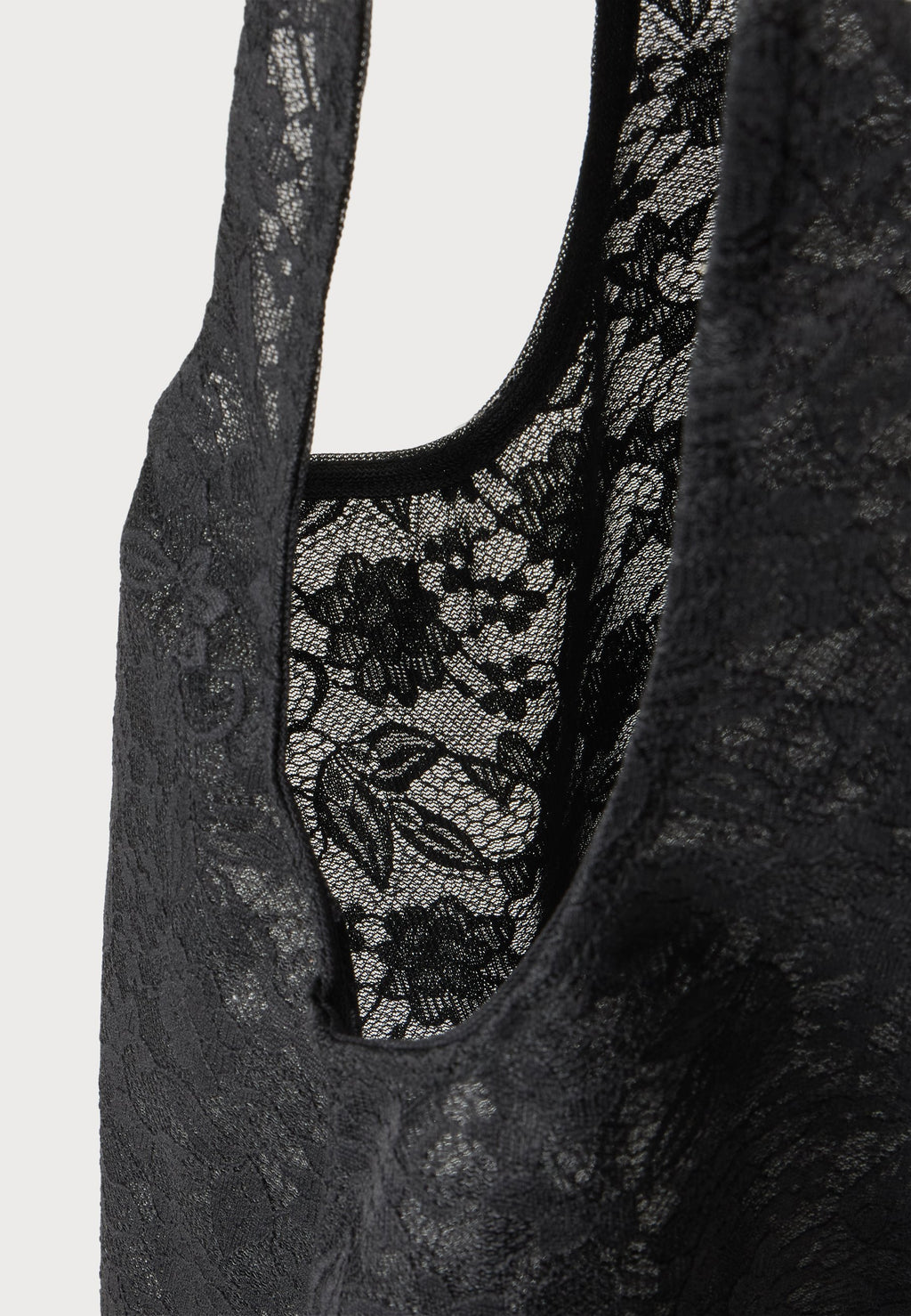 LUNA LACE TOTE BAG - Tote bag - black