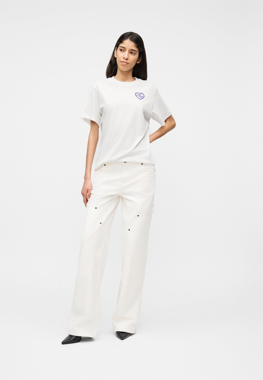 VINTAGE TEE - Print T-shirt - white