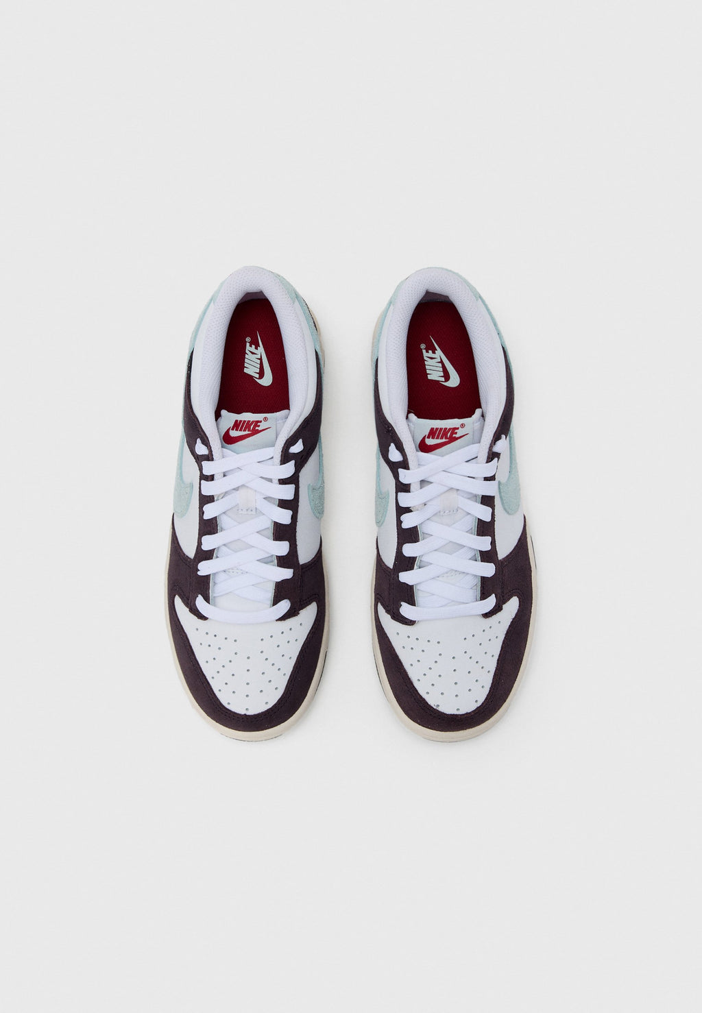 DUNK LOW UNISEXE - Baskets - blanc/bleu glacier/cendre bordeaux/rouge cramoisi