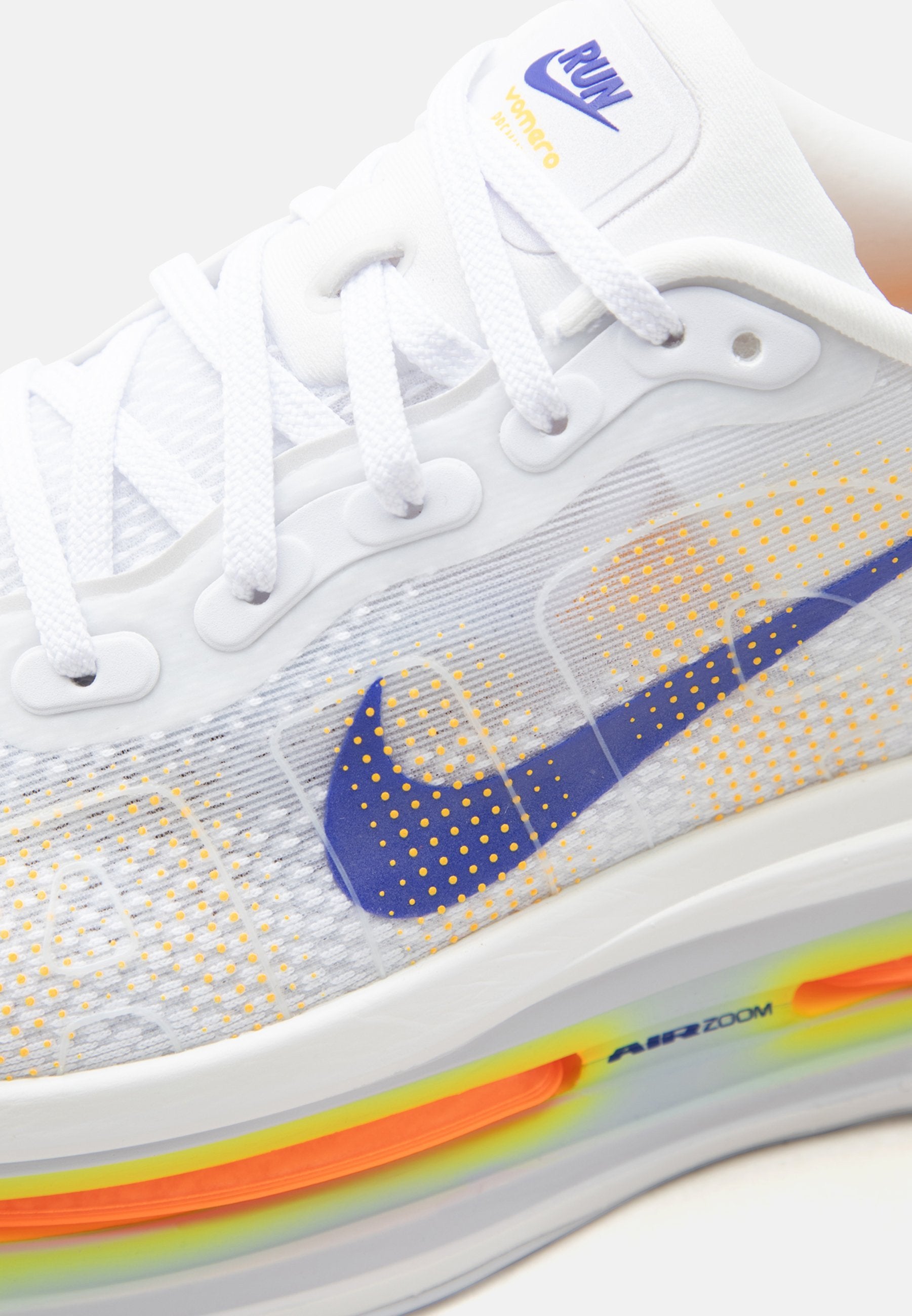 VOMERO PREMIUM - Road running shoes - white/lapis/total orange/laser orange/hydrogen blue/football grey