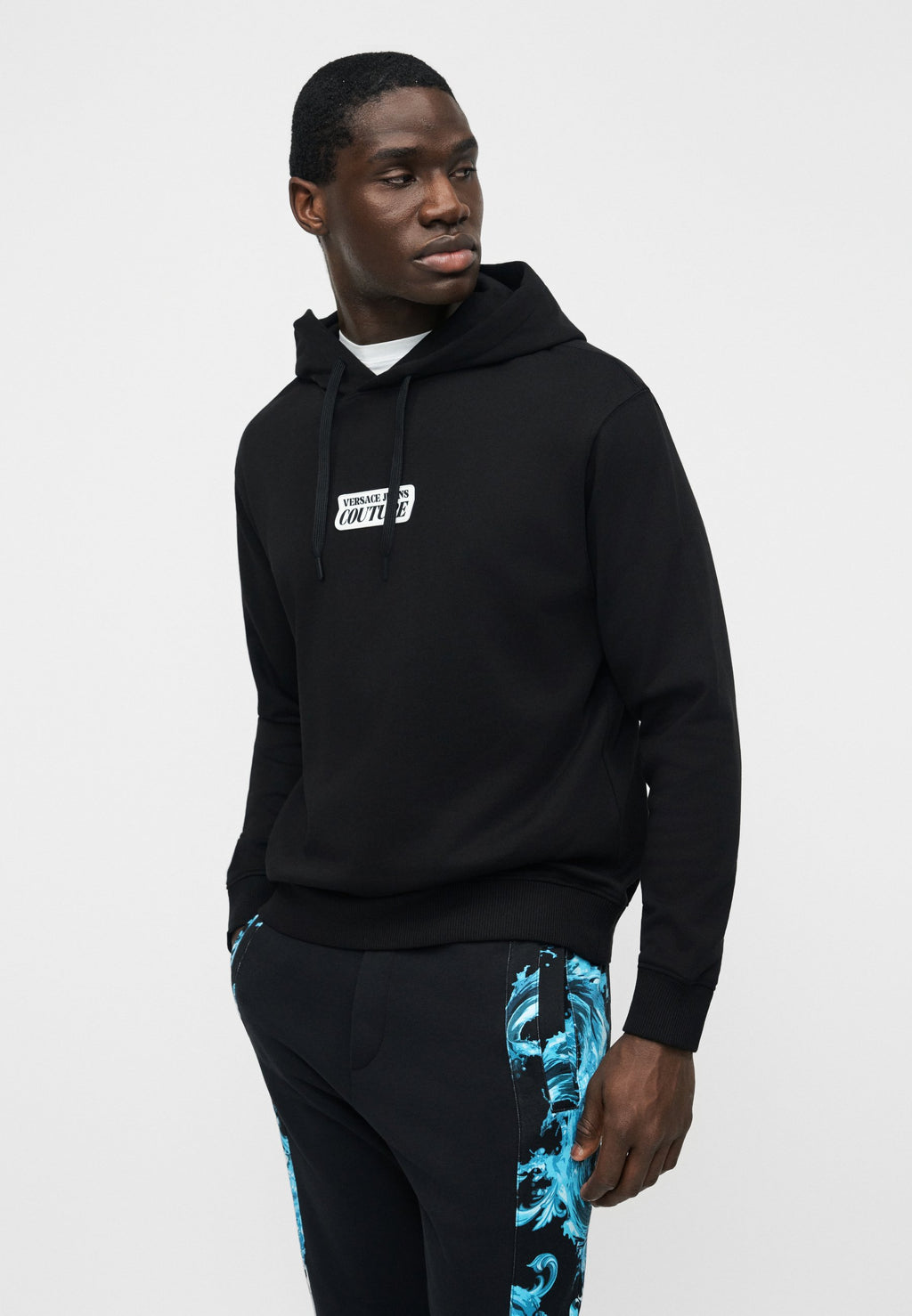 PATCH SQUARE - Hoodie - black