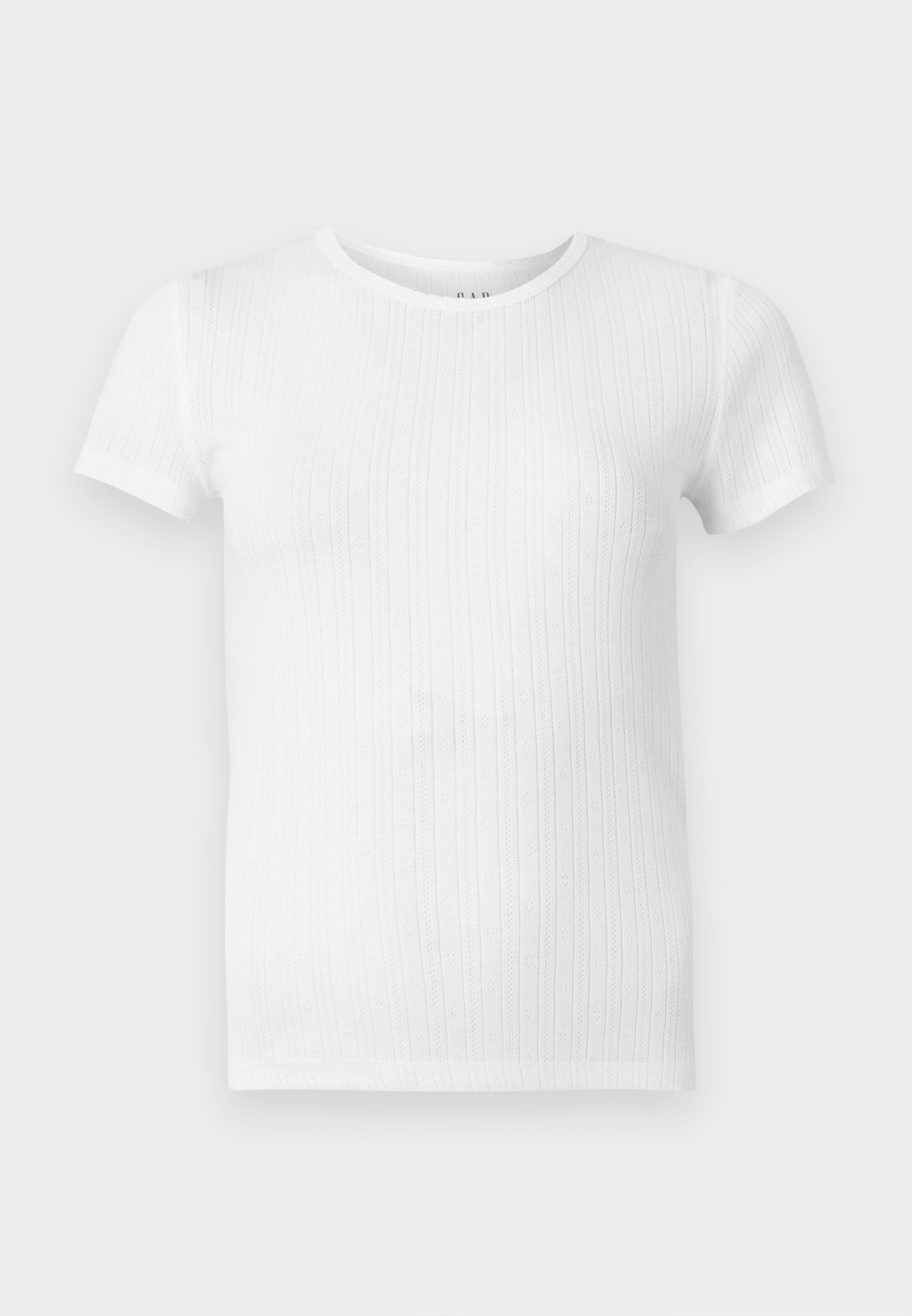 POINTELLE CREW - Basic T-shirt - fresh white