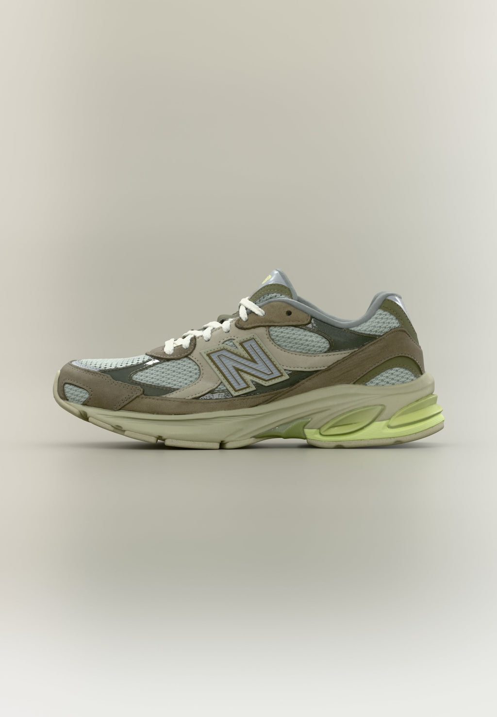 U2010 UNISEX - Baskets - vert discret/citron sec/gris étoile solitaire