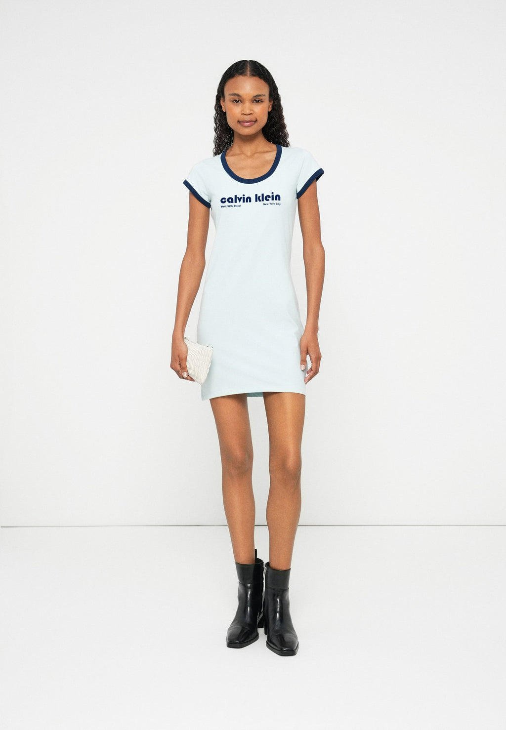 Robe en jersey - bleu clair