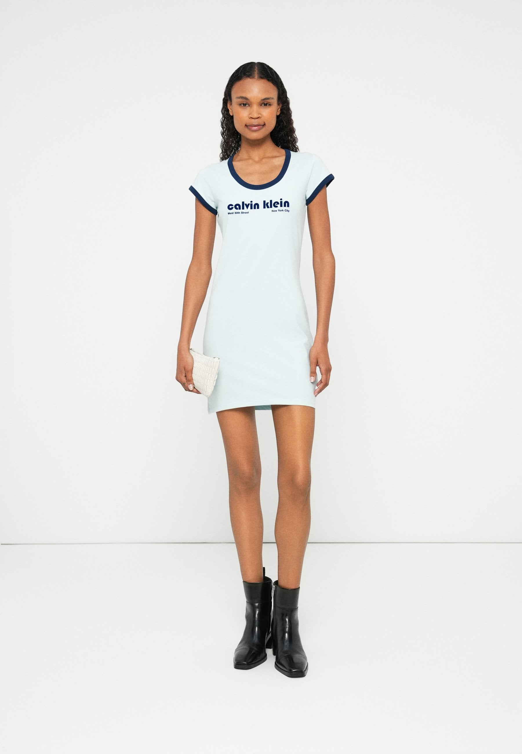 Robe en jersey - bleu clair