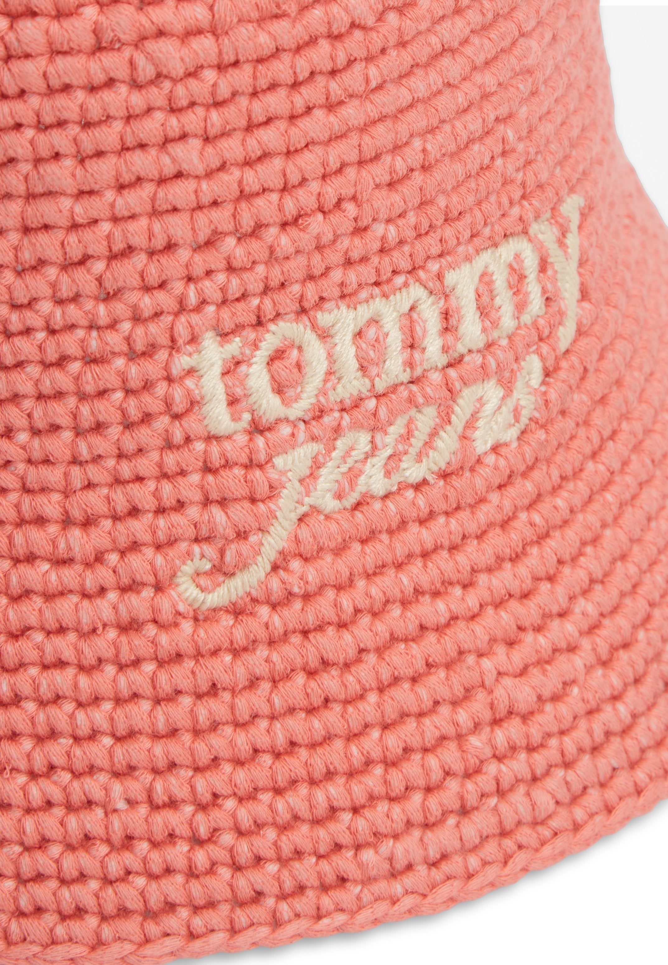 CHAPEAU BOB BRODÉ LOGO AU CROCHET - Chapeau - rose enchanté