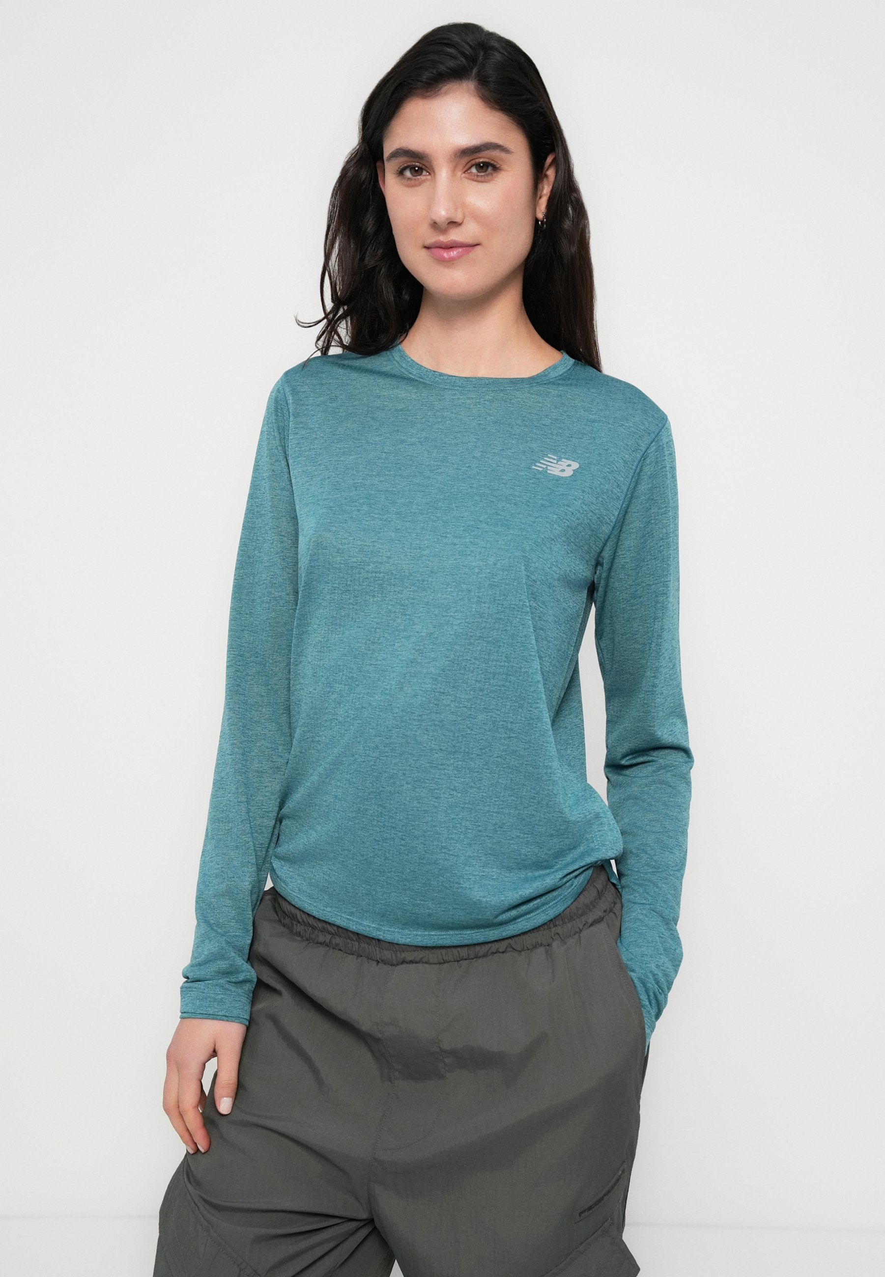 ATHLETICS  - Long sleeved top - big teal heather