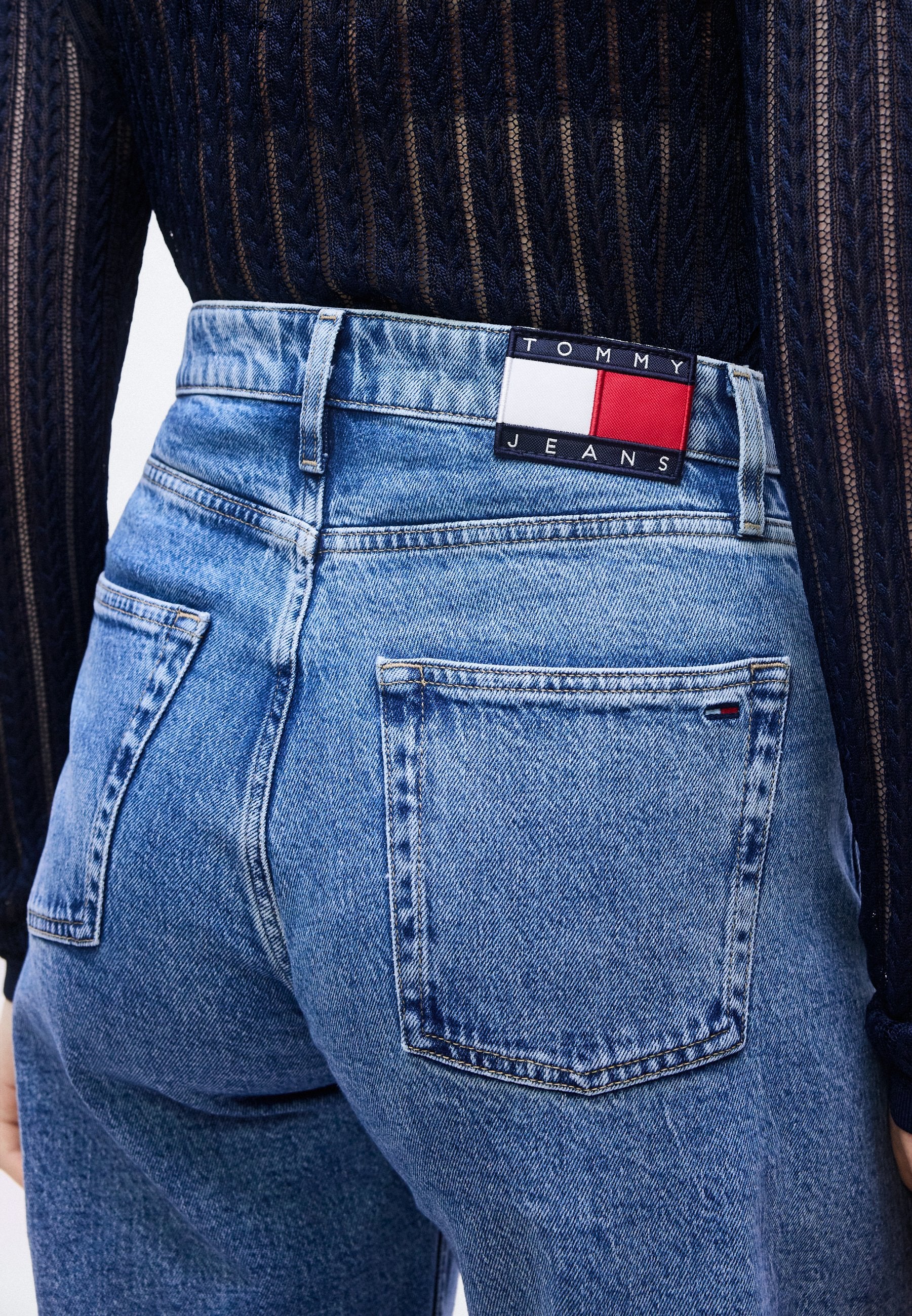 MID RISE TWIST SEAM BARREL LEG JEANS - Loose Jeans - denim medium