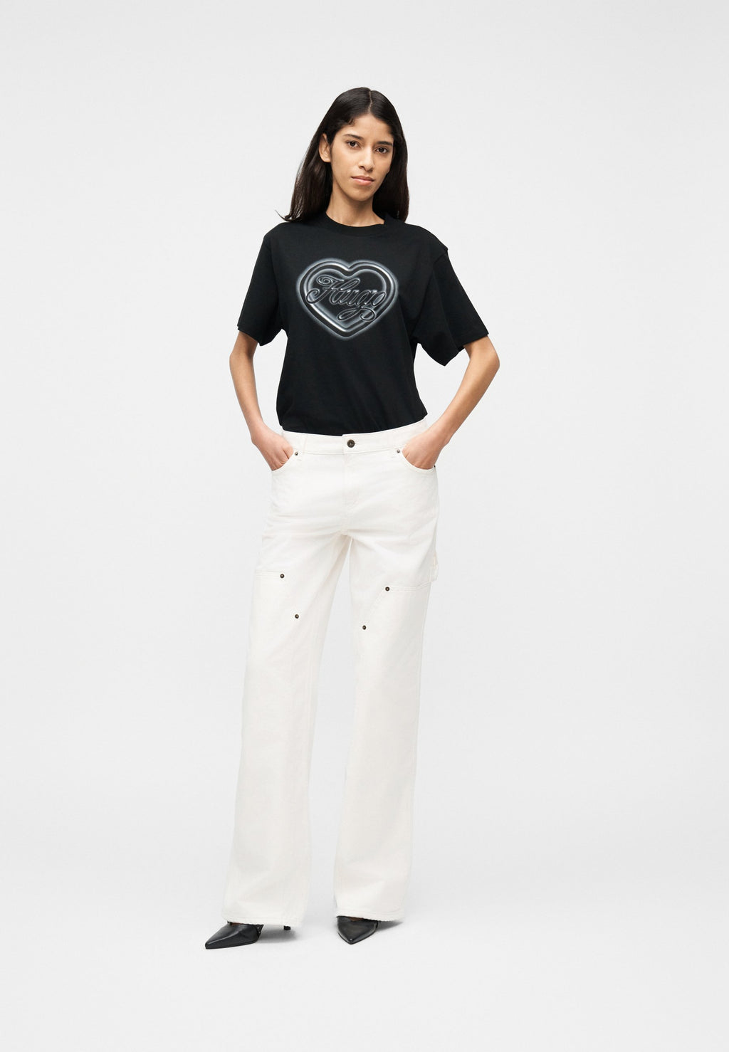 VINTAGE TEE - Print T-shirt - black
