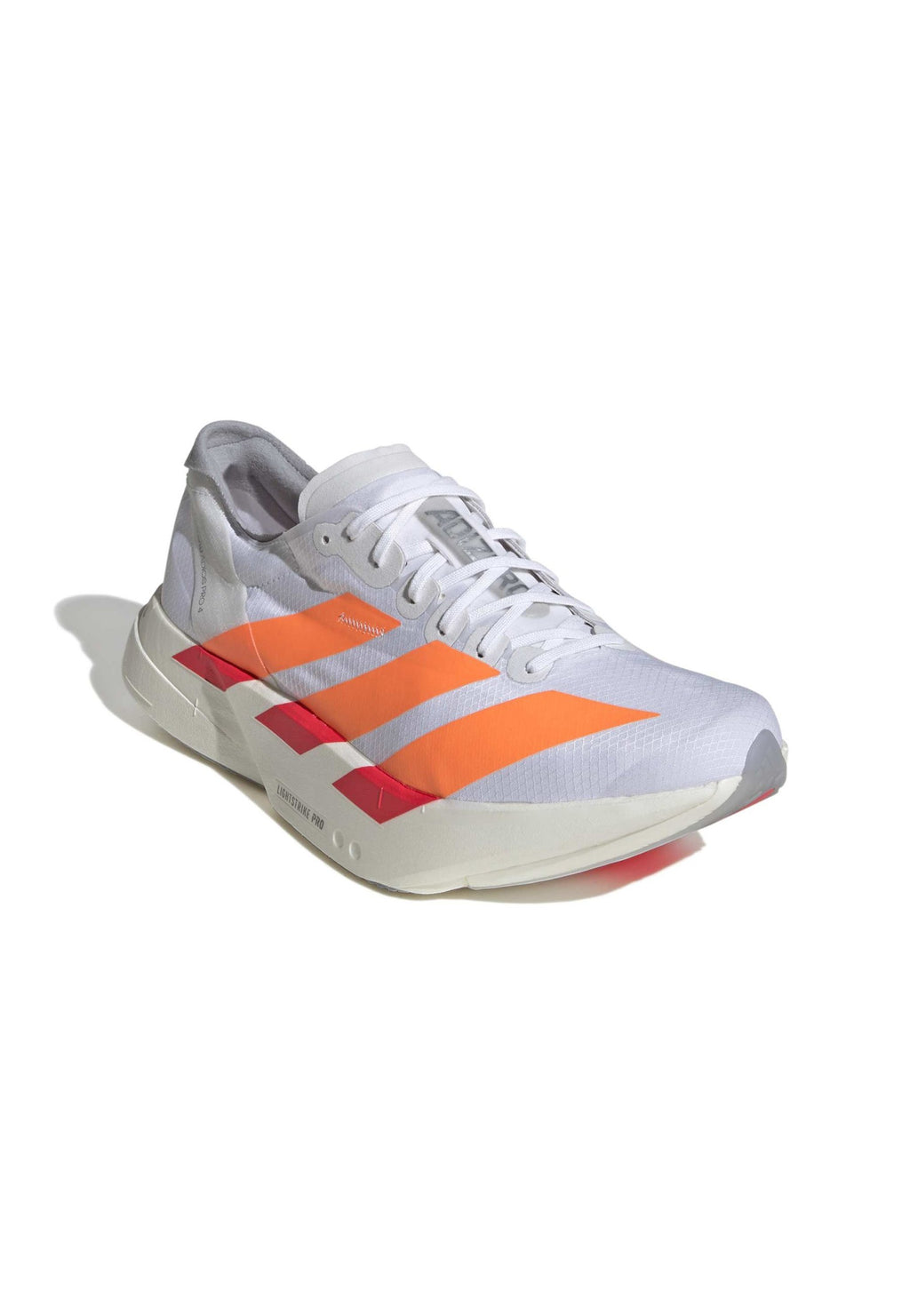 ADIZERO ADIOS PRO 4 - Road running shoes - cloud white   lucid orange   lucid red