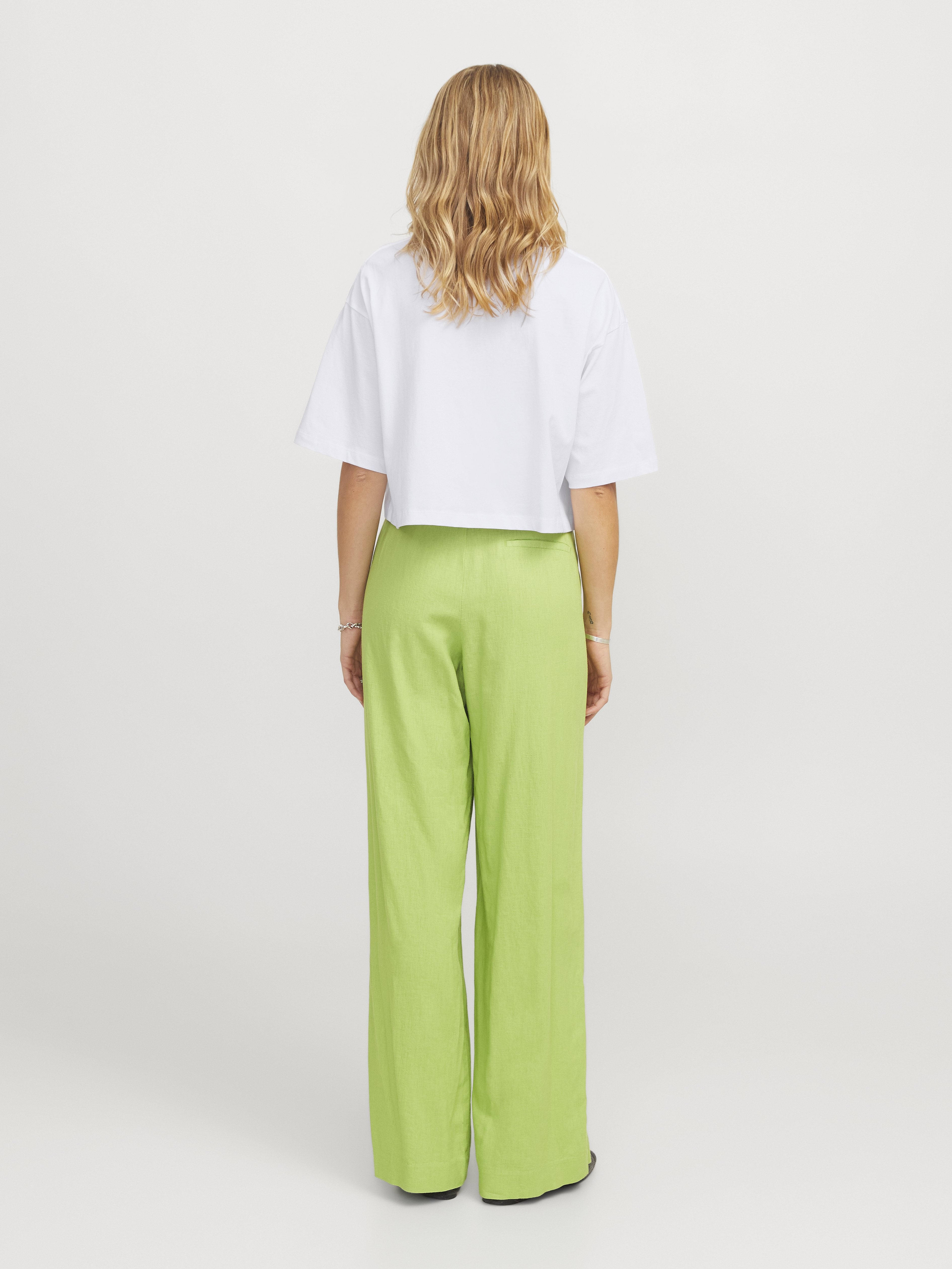 JXANDREA LOOSE CROPPED TEE - Basic T-shirt - bright white