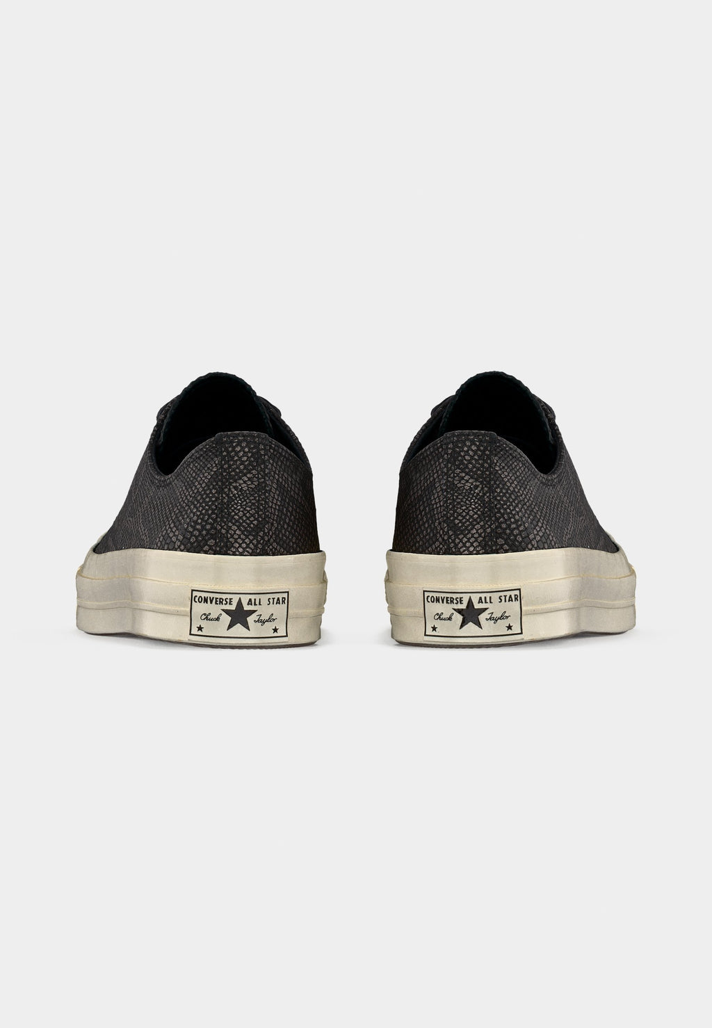 CHUCK 70 SNAKESKIN PRINT UNISEX - Baskets basses - black/egret