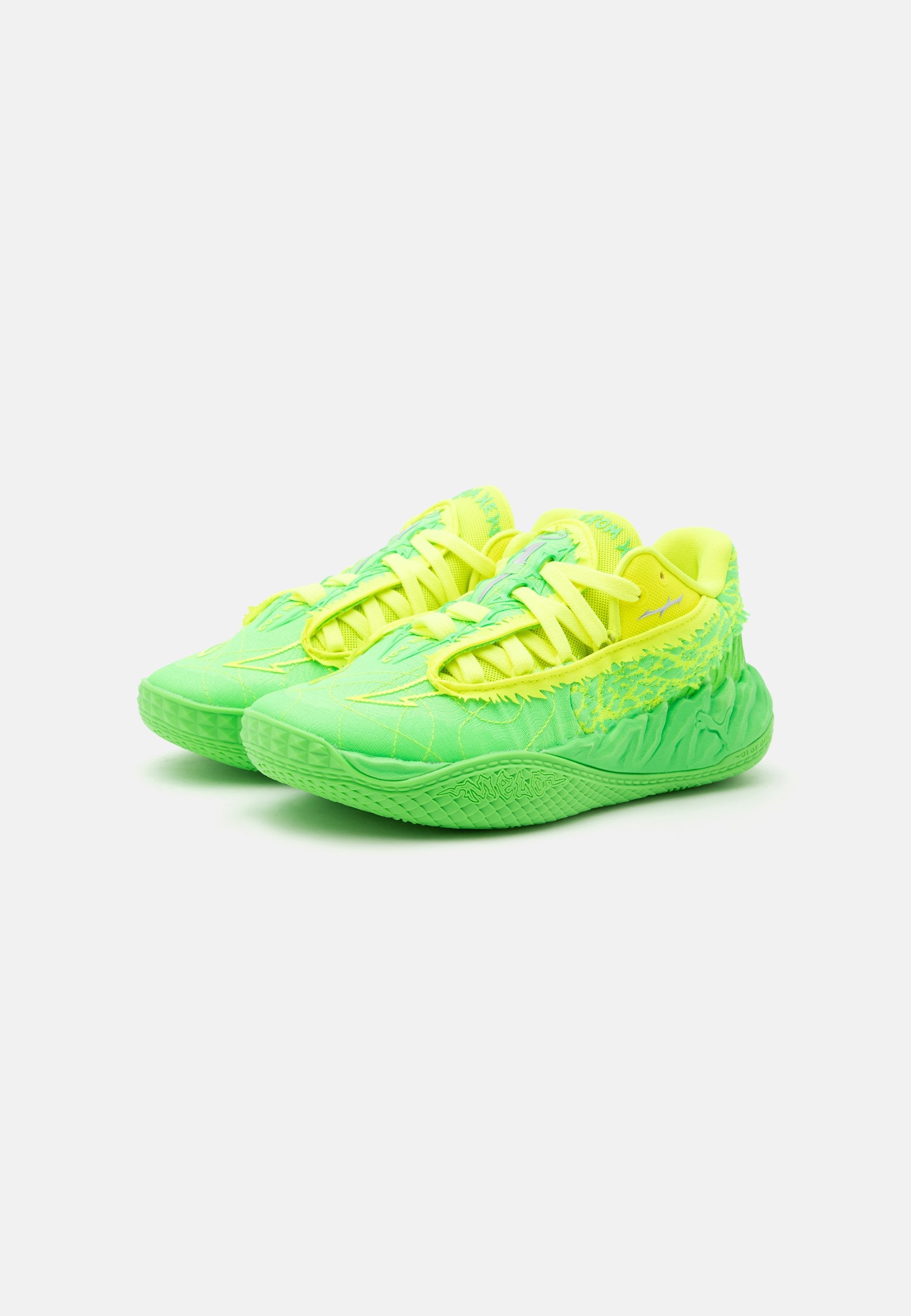 MB05 LO LAUNCH JR UNISEX - Basketball shoes - fluro green pes/fluro yellow pes