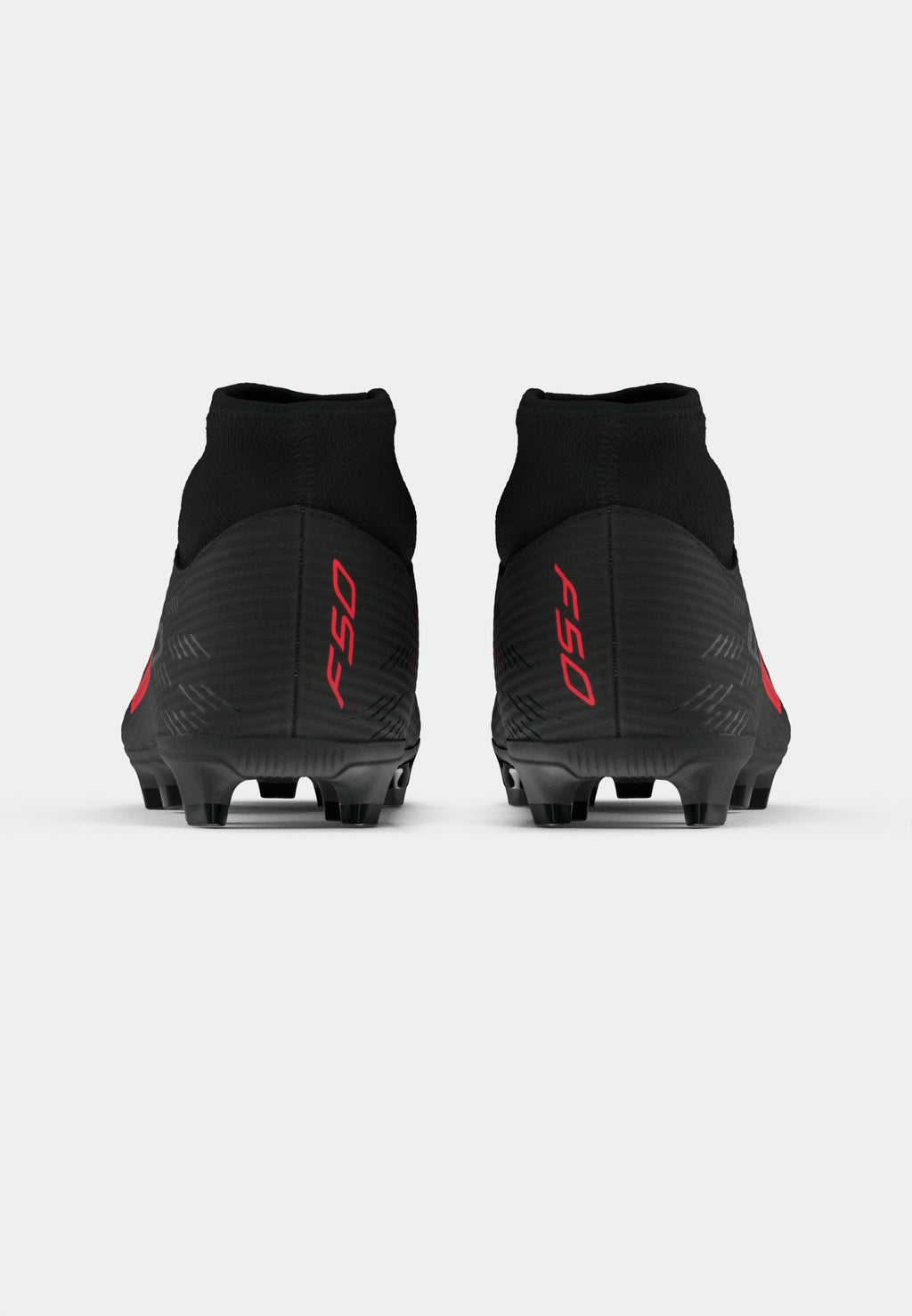 F50 CLUB MID CUT FIRM GROUND MULTI GROUND UNISEX - Football boots artificial grass - core black/lucid red
