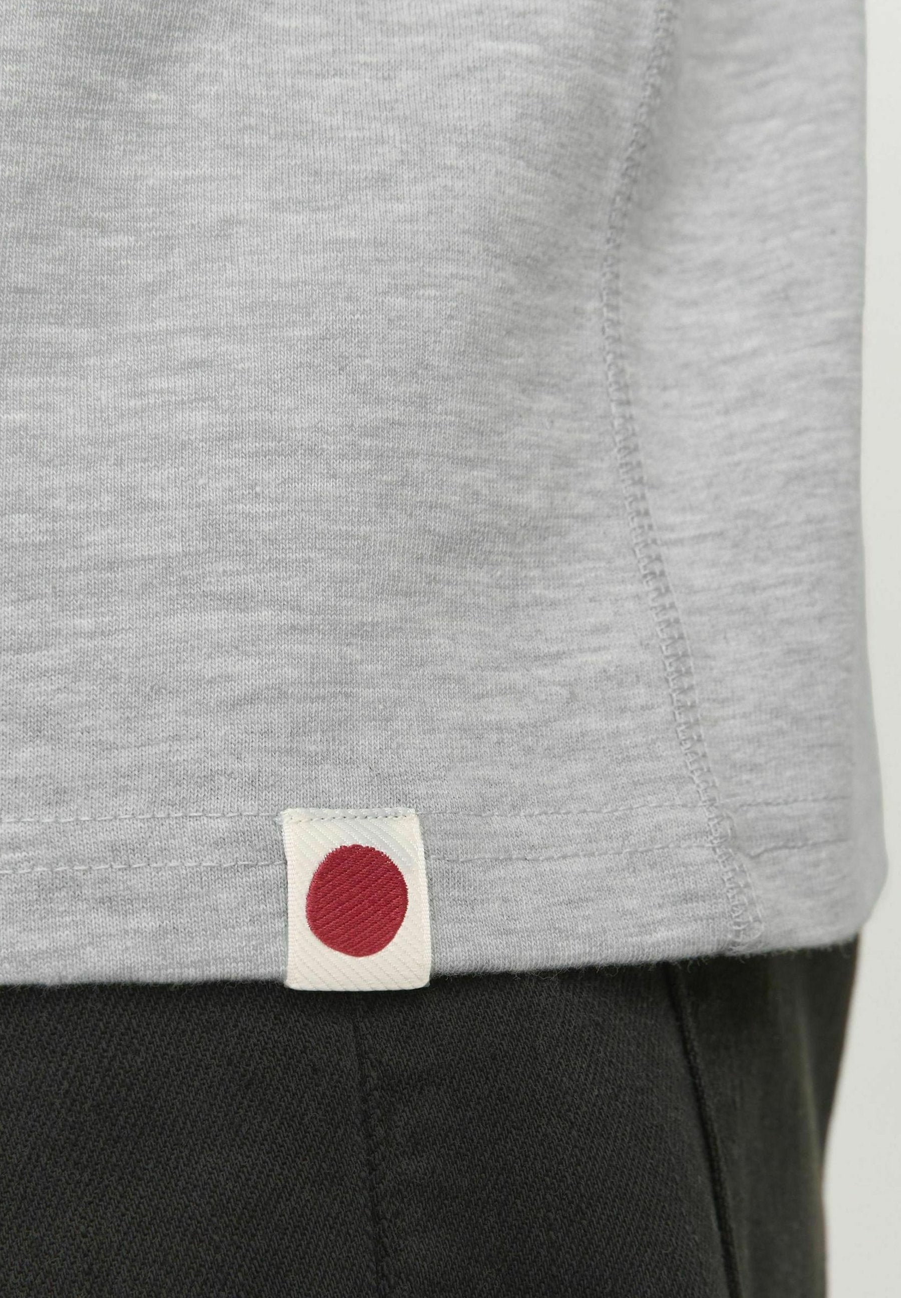 RUNDHALS  - Print T-shirt - light grey melange