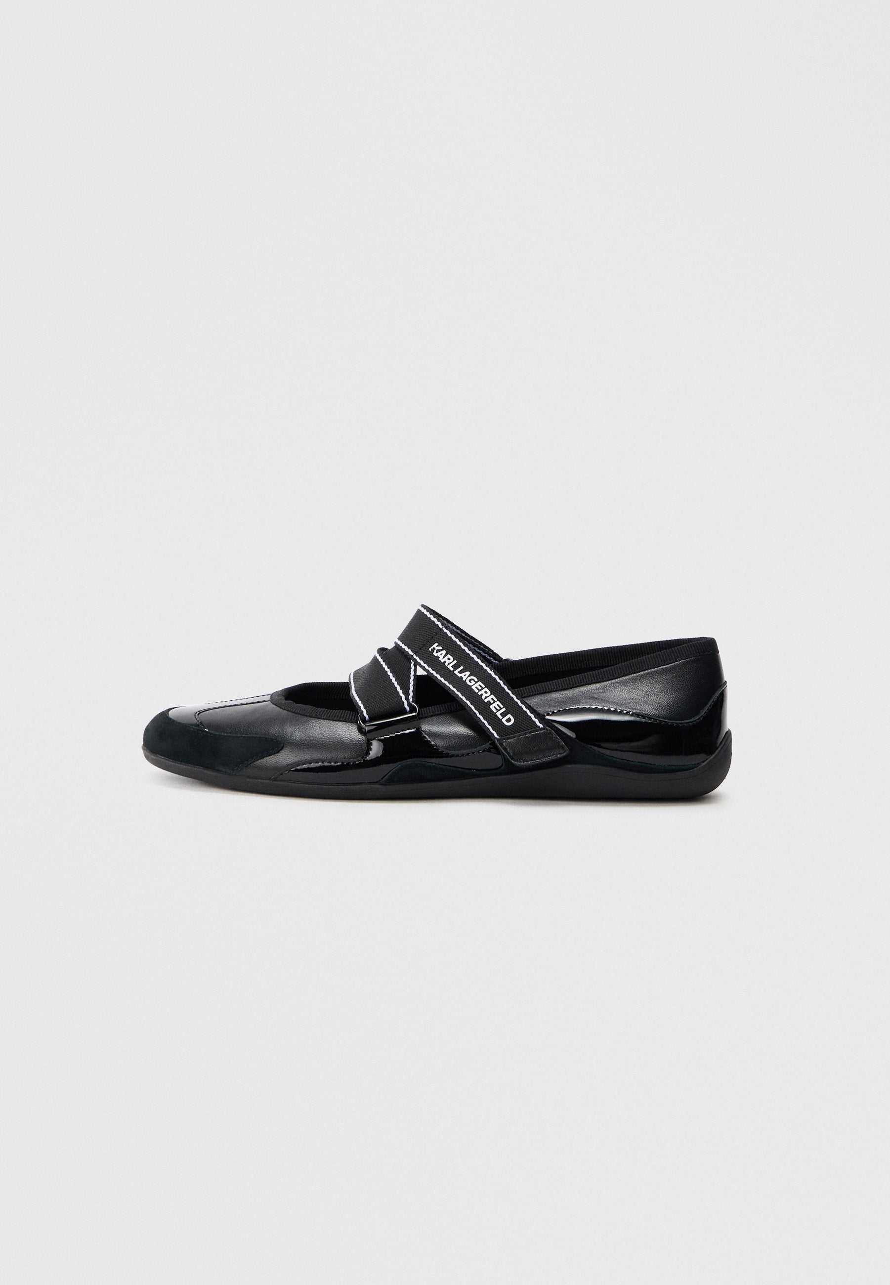 ALTIA KROSS STRAP - Ankle strap ballet pumps - black metallic