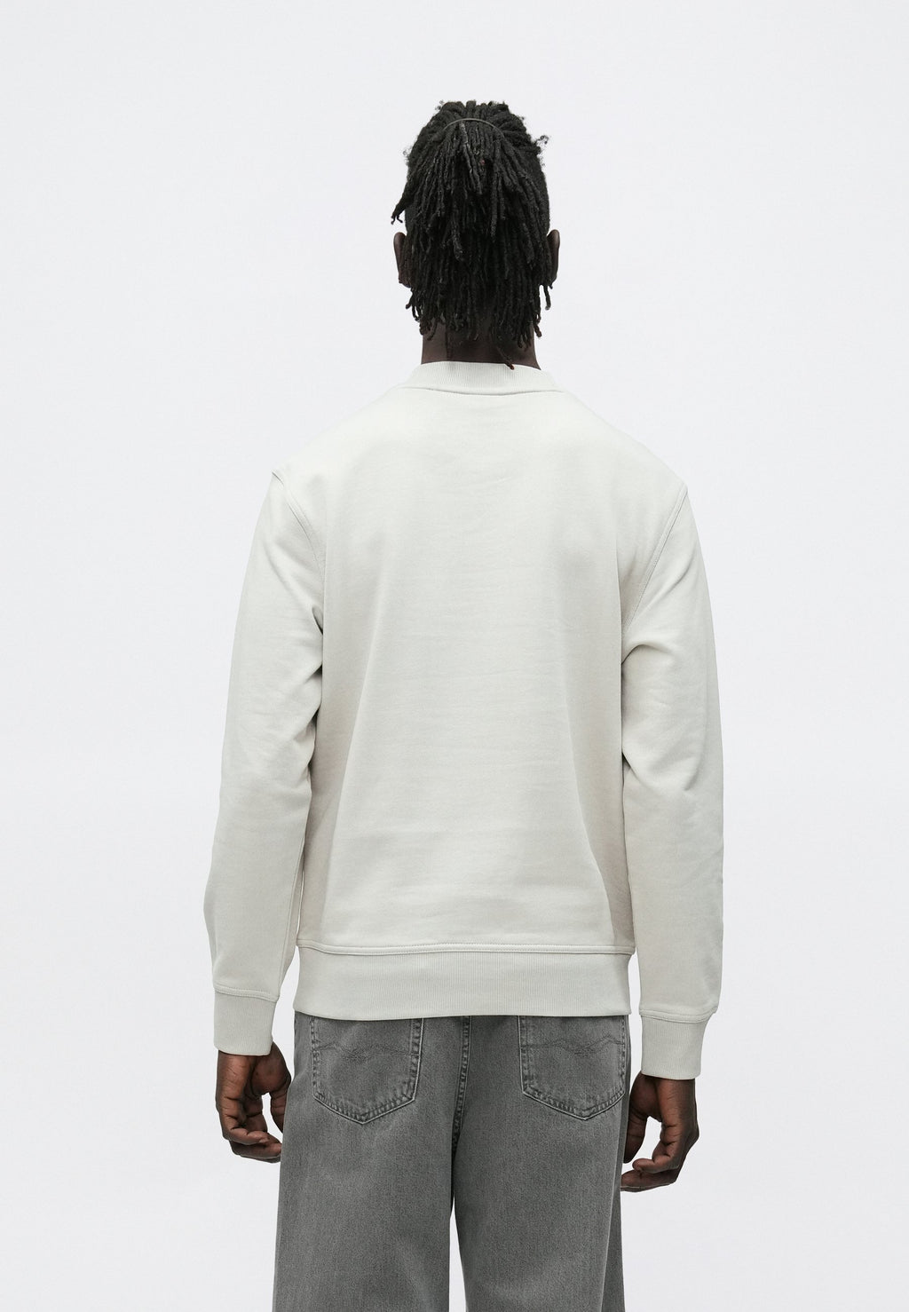 Sweatshirt - open grey