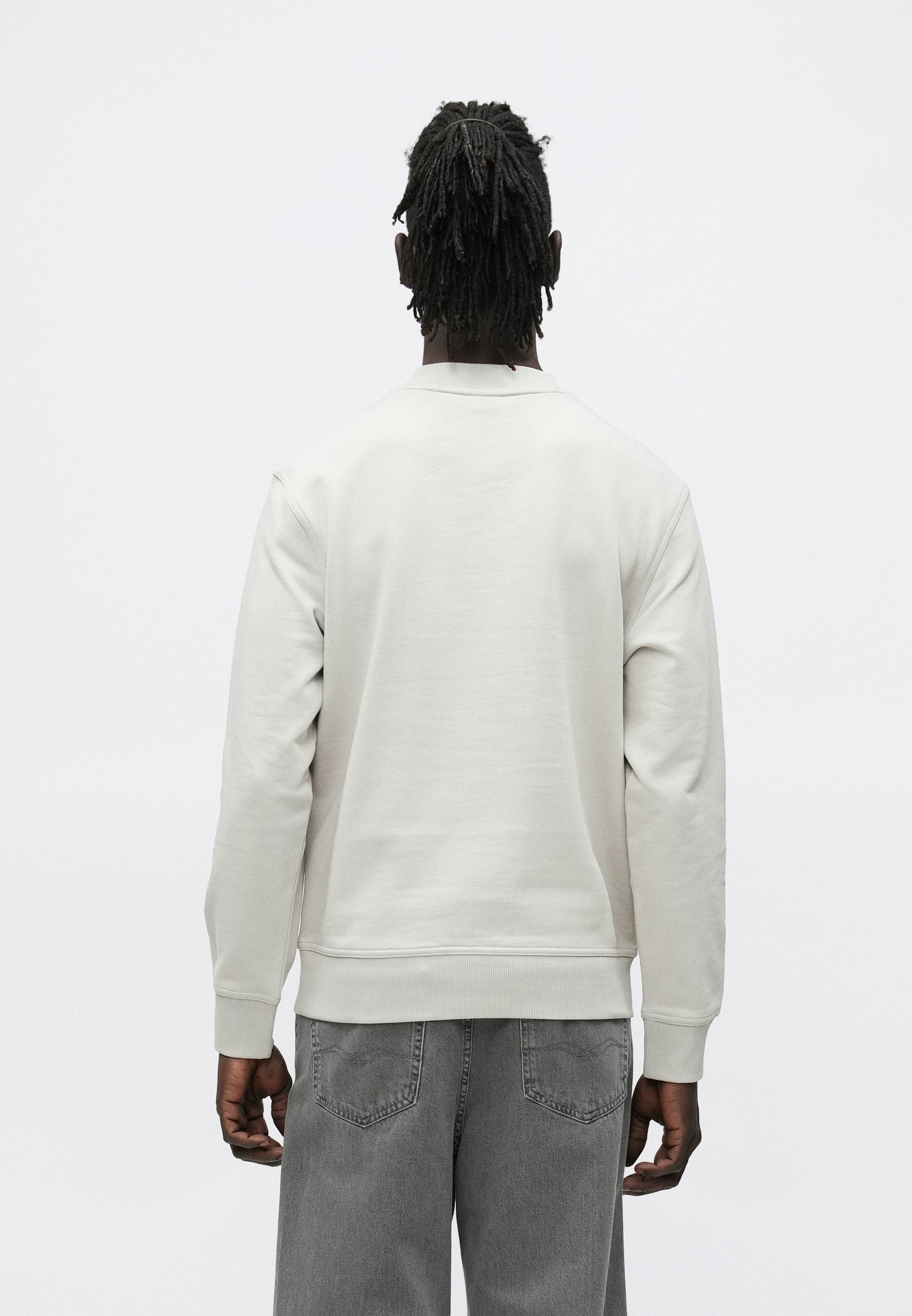 Sweatshirt - open grey
