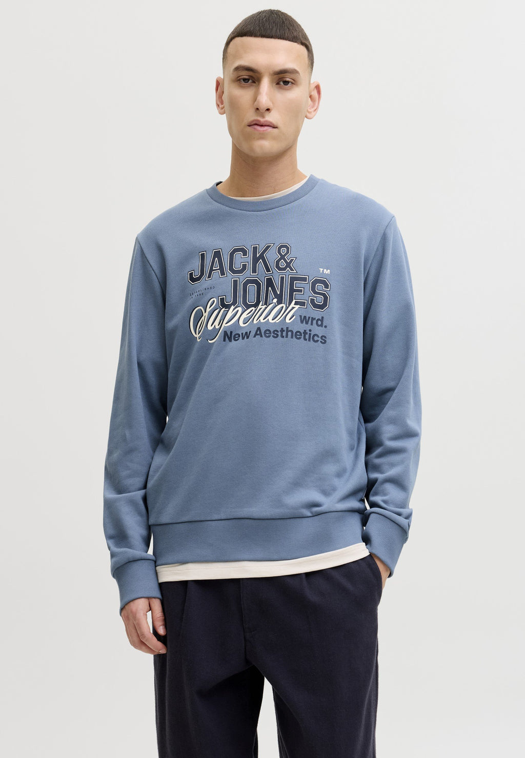 LOGO CREW 2 PACK - Sweatshirt - navy blazer/blue mirage