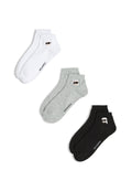 IKON SHORT (PACK OF 3) - Sneaker socks - black/white/grey