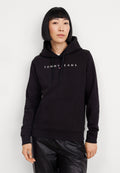 LINEAR LOGO FLEECE DRAWSTRING HOODY - Hoodie - black