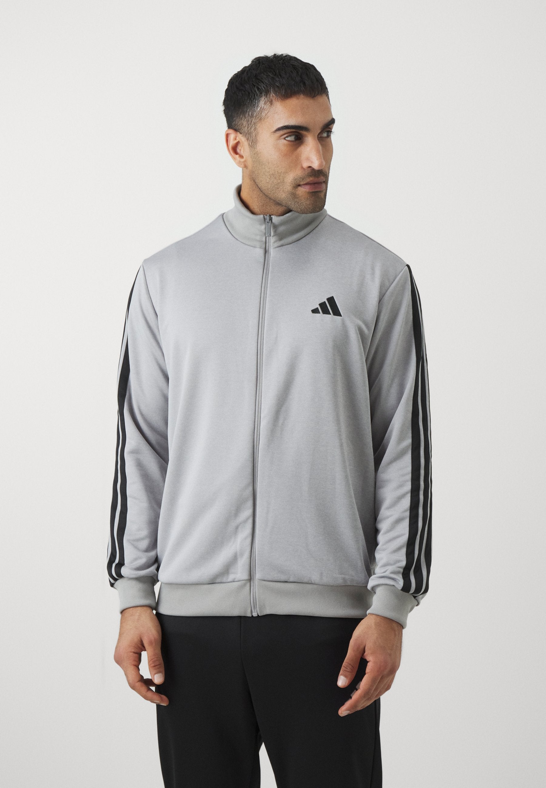 3 STRIPES - Tracksuit - medium grey heather/solid grey