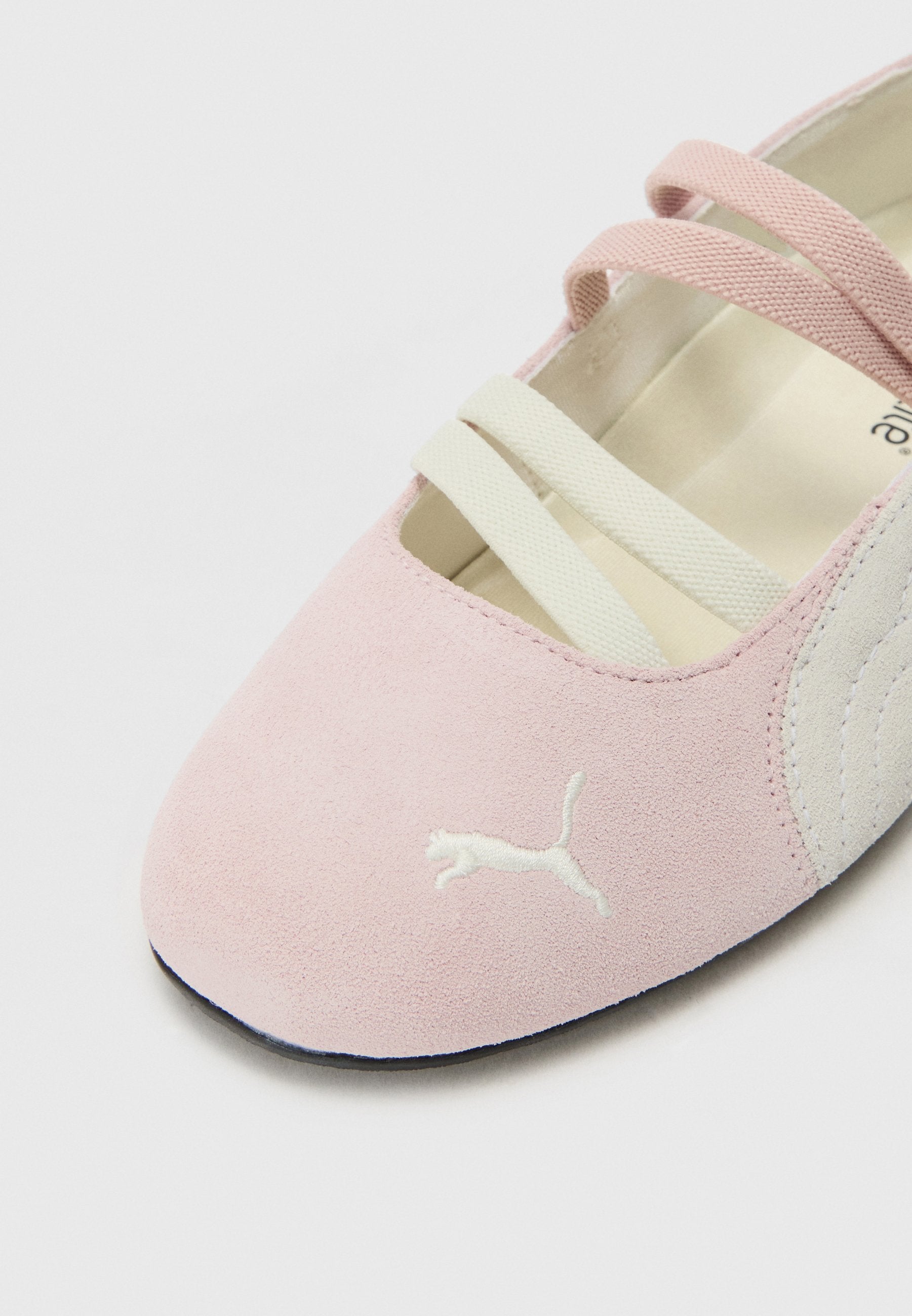 SPEEDCAT - Ankle strap ballet pumps - pink/white