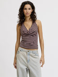 JXPAULA STRIPE HALTER - توب - قطرات المطر على الورود/كوب صغير