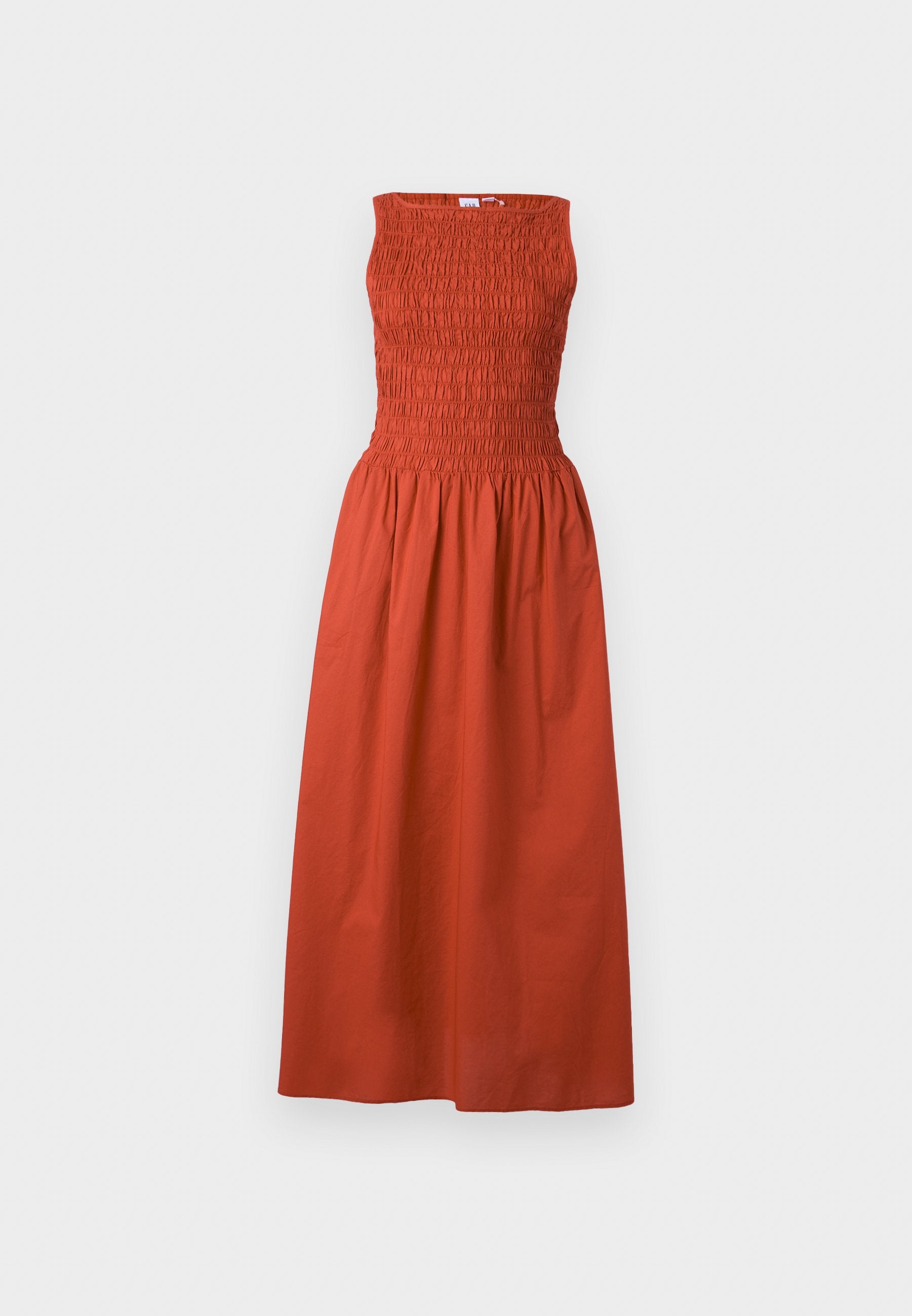 SMOCKED APRON DRESS - Day dress - modern red