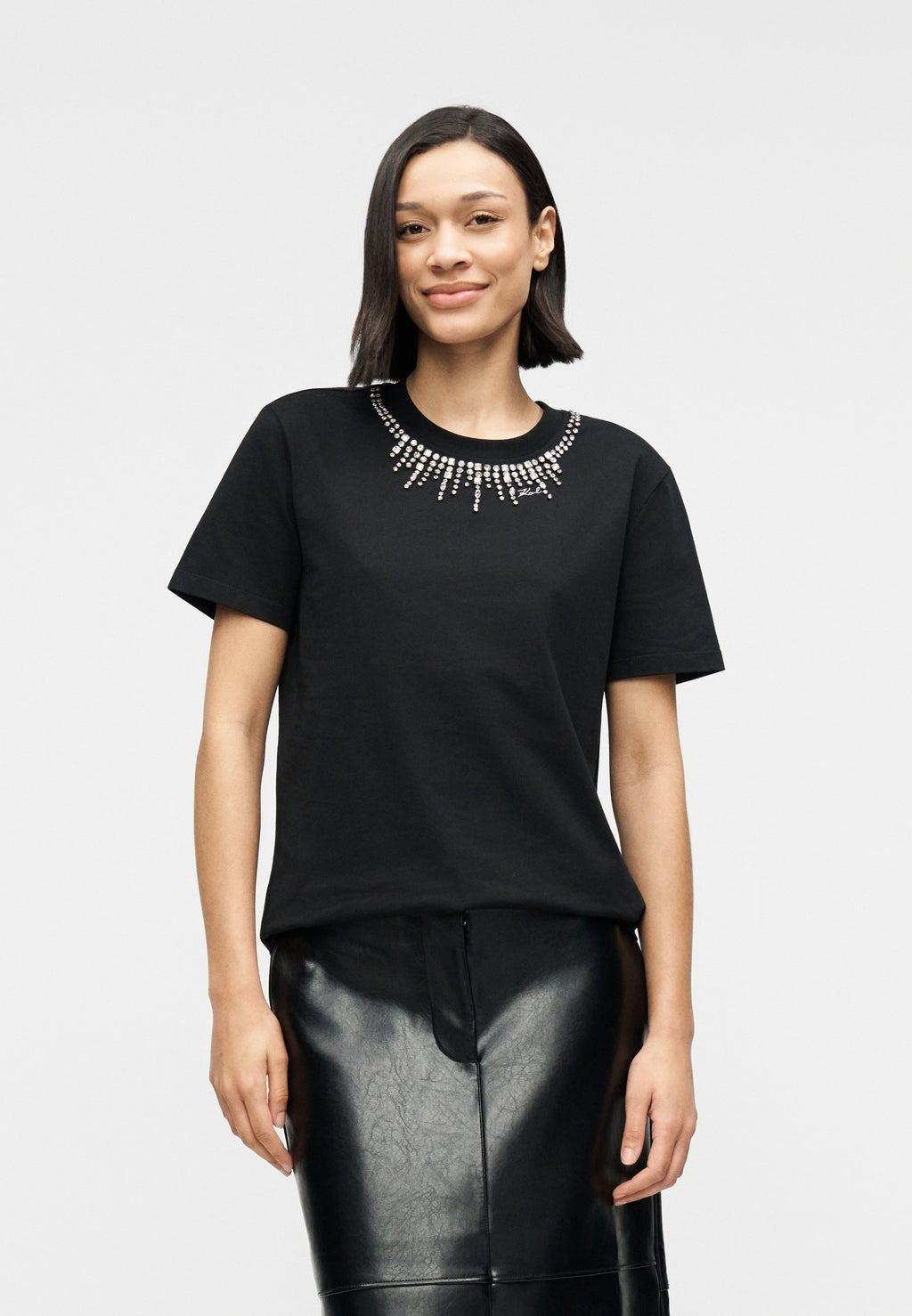 EMBELLISHMENT - Print T-shirt - black