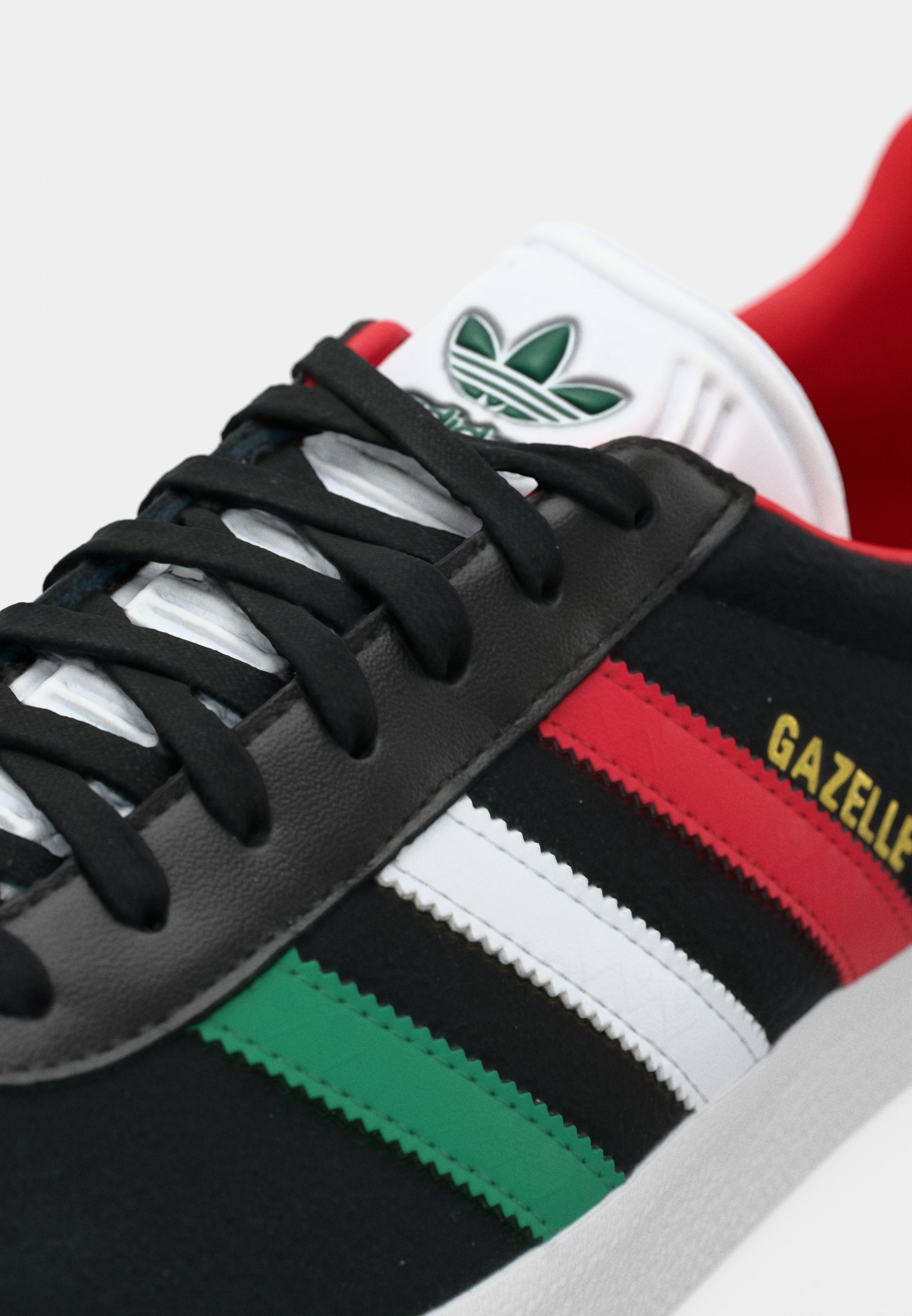GAZELLE BOB MARLEY - Trainers - core black/footwear white/better scarlet